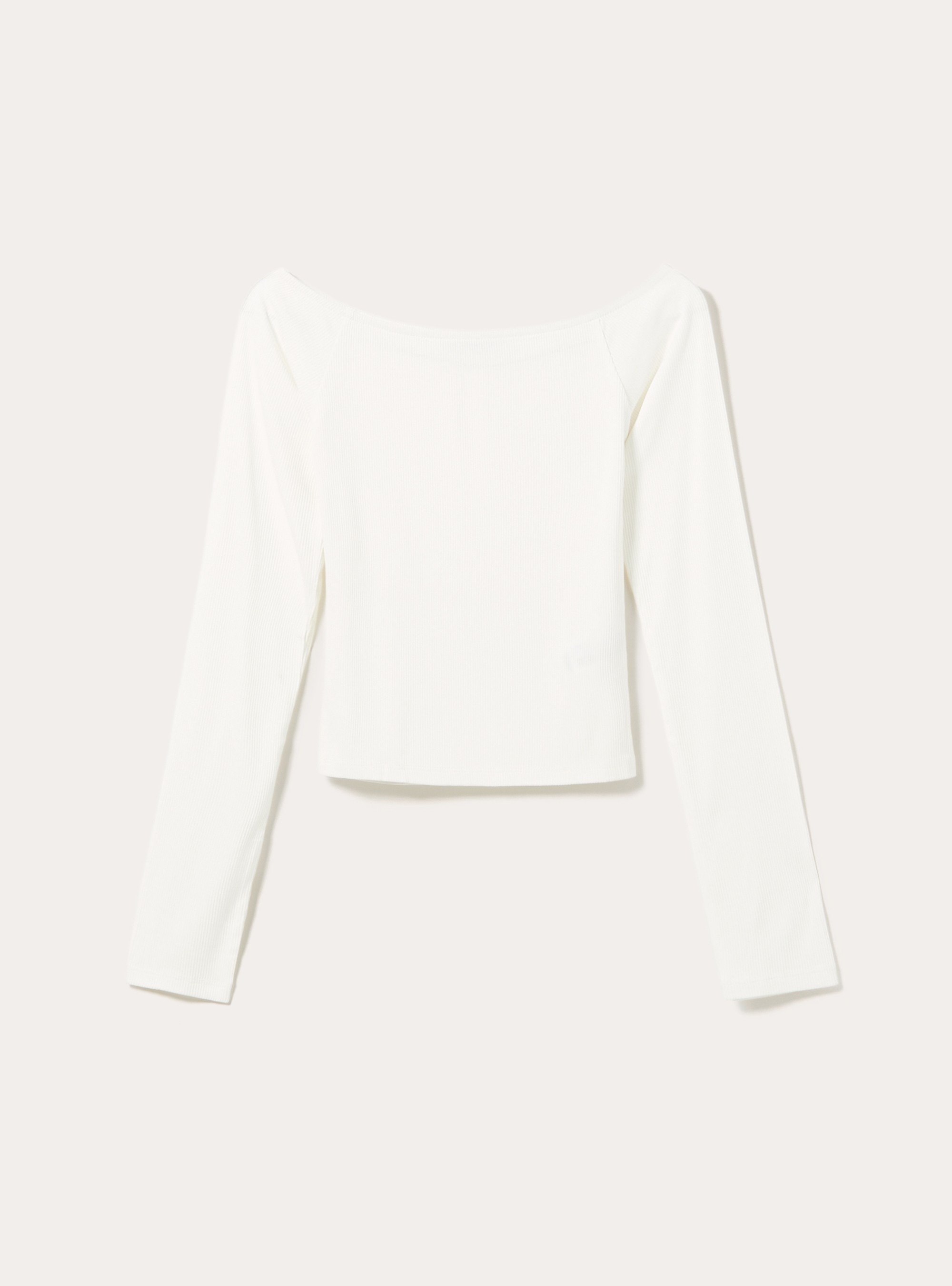 Maglia maniche lunghe scollo bardot, WH2 WHITE
