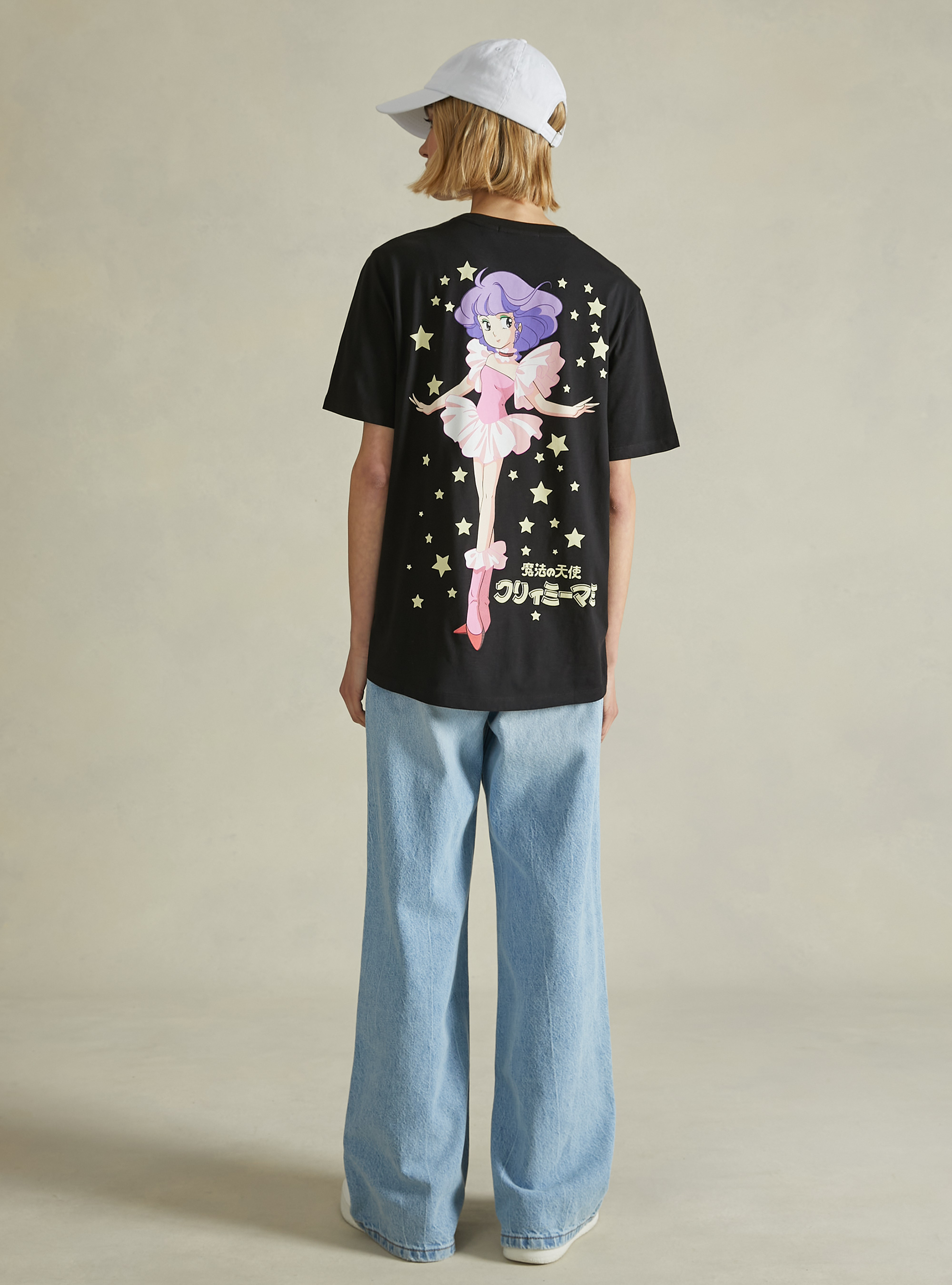 Maglietta Creamy / Alcott oversize, BK1 BLACK