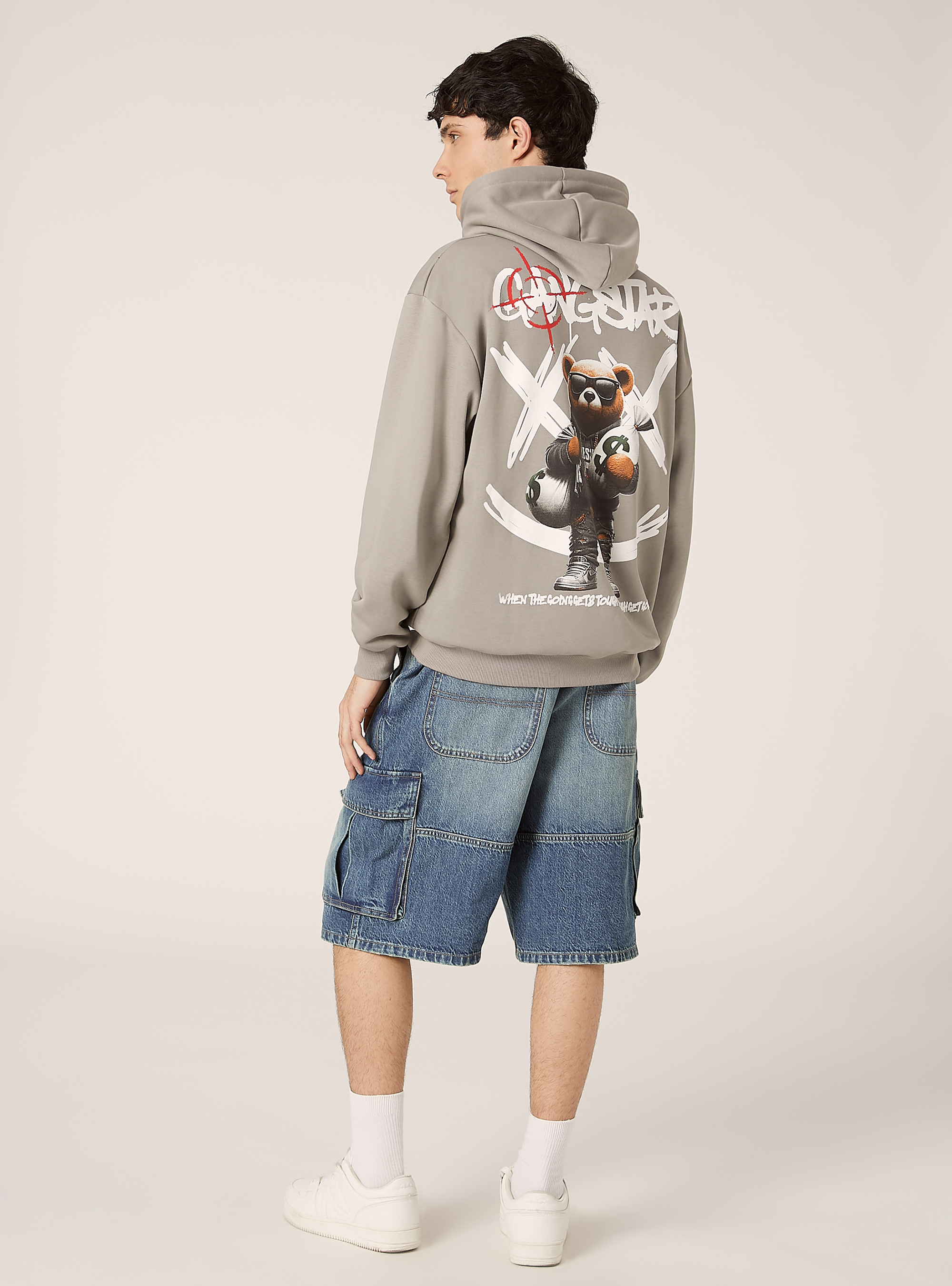Sudadera con capucha POP STATEMENT, GY2 GREY MEDIUM