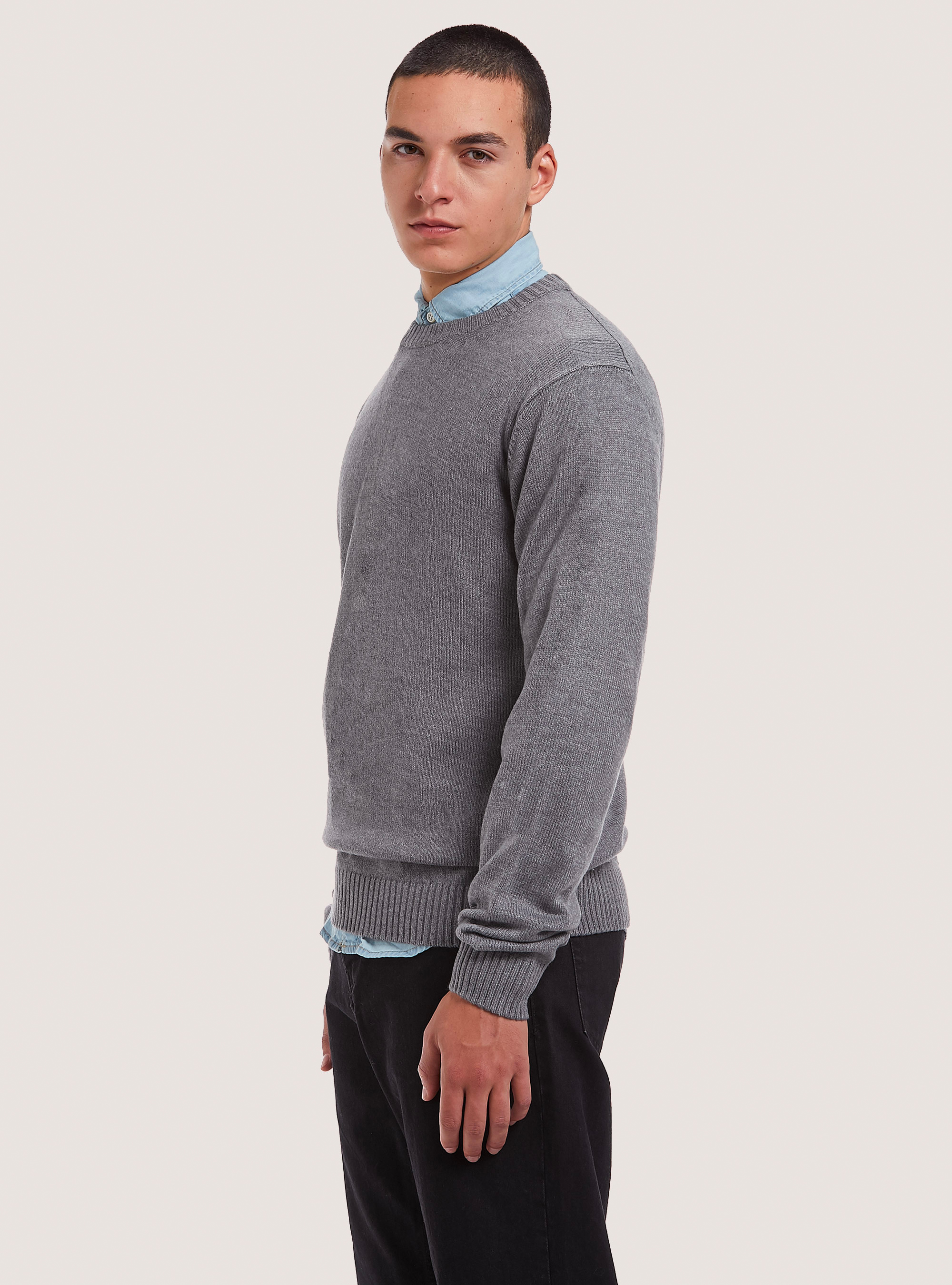 Pullover caldo effetto cachemire, MGY2 GREY MEL MEDIUM