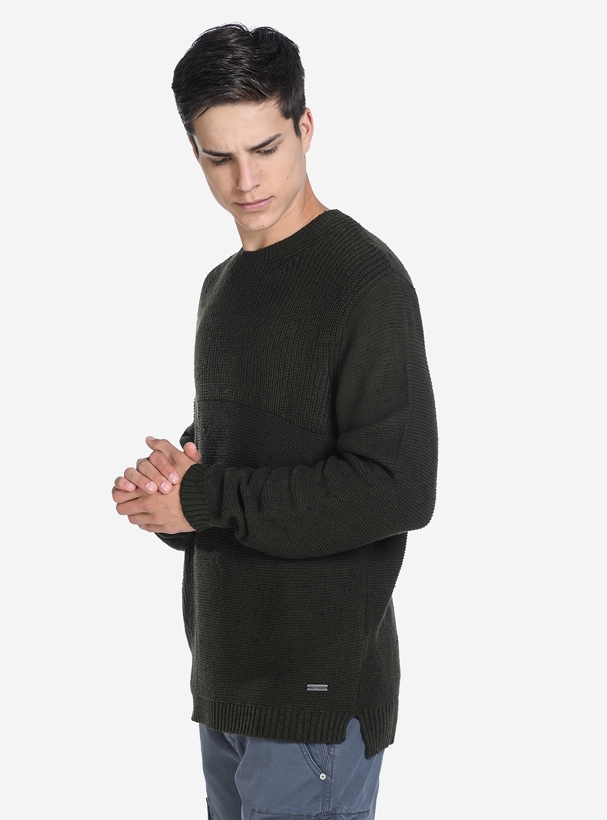 HIGH NECK PULLOVER NAPS, C6642 KAKY