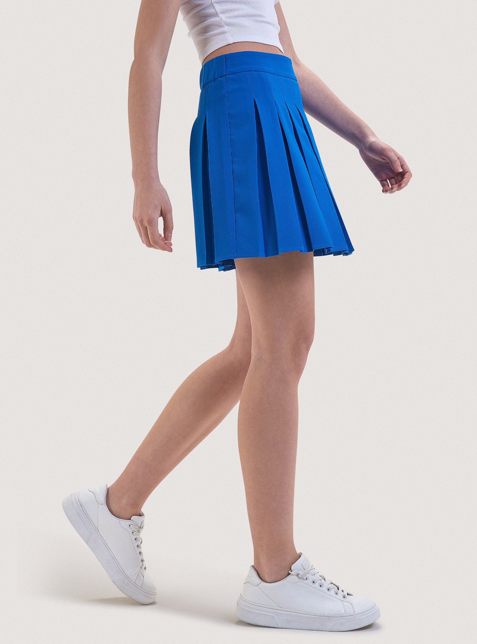 Plain pleated skirt, RY2 ROYALE MEDIUM