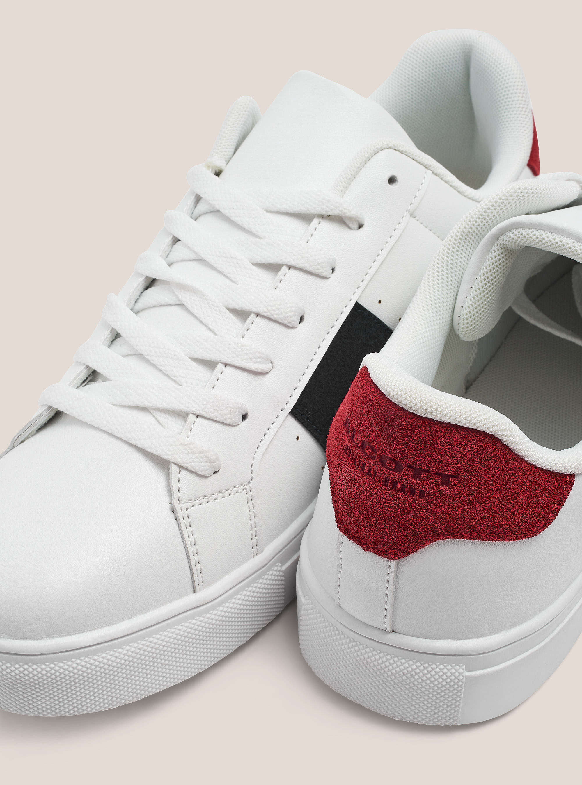 Sneaker mit kontrastierendem Seitenband, C004 WHITE