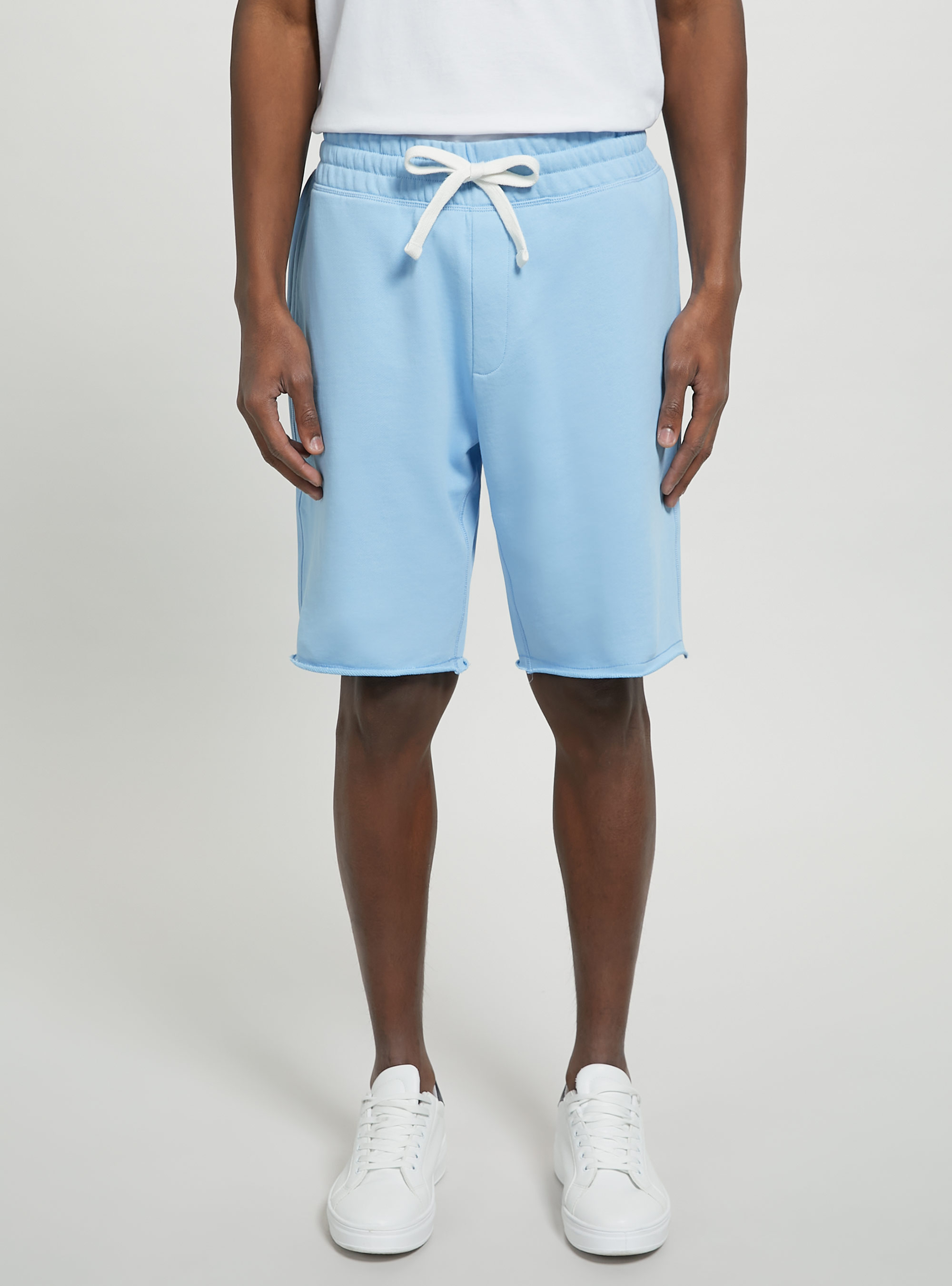 Bermuda jogger in cotone, AZ3 AZURE LIGHT