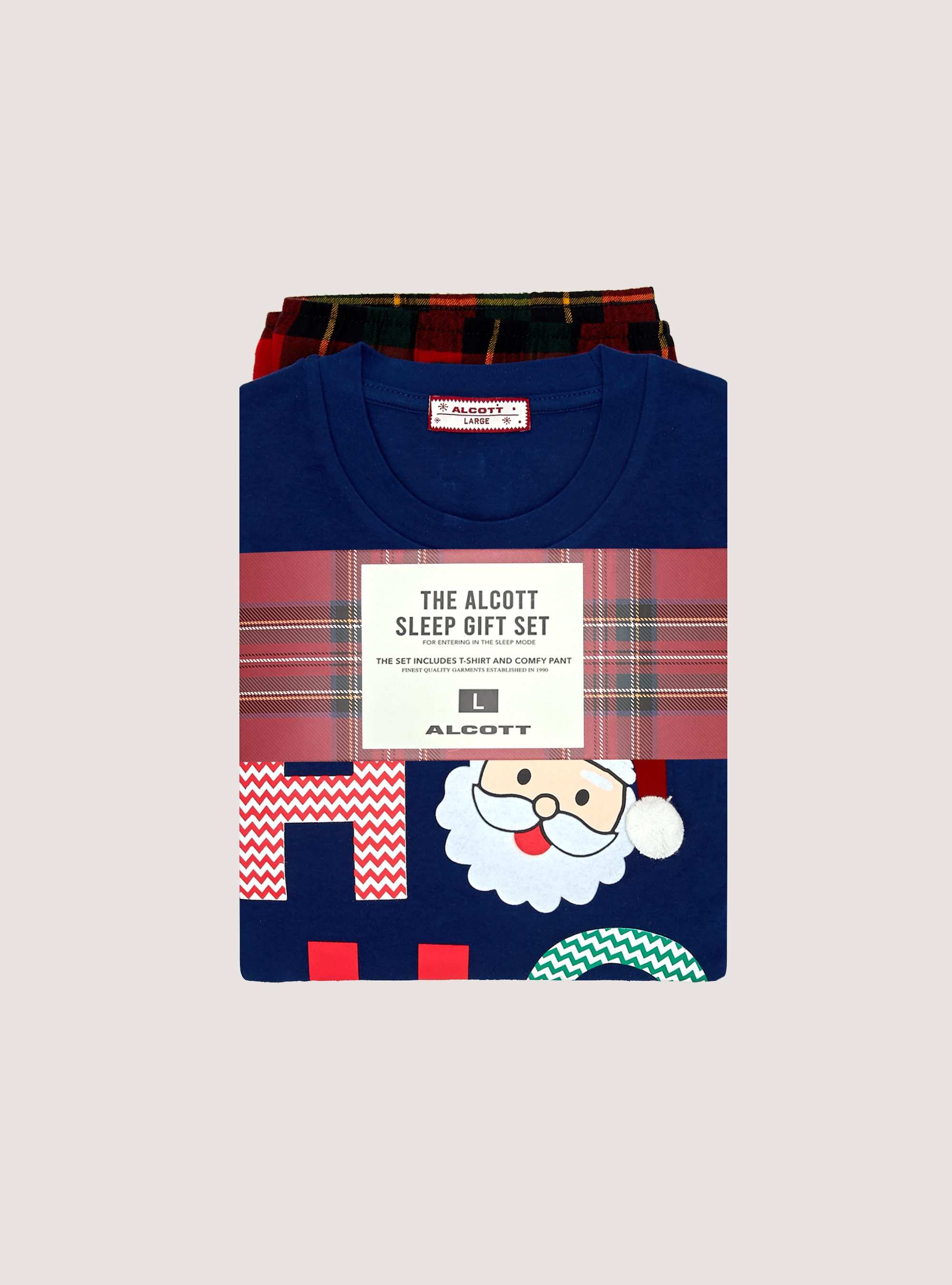 Pigiama natale con stampa, NA1 NAVY DARK