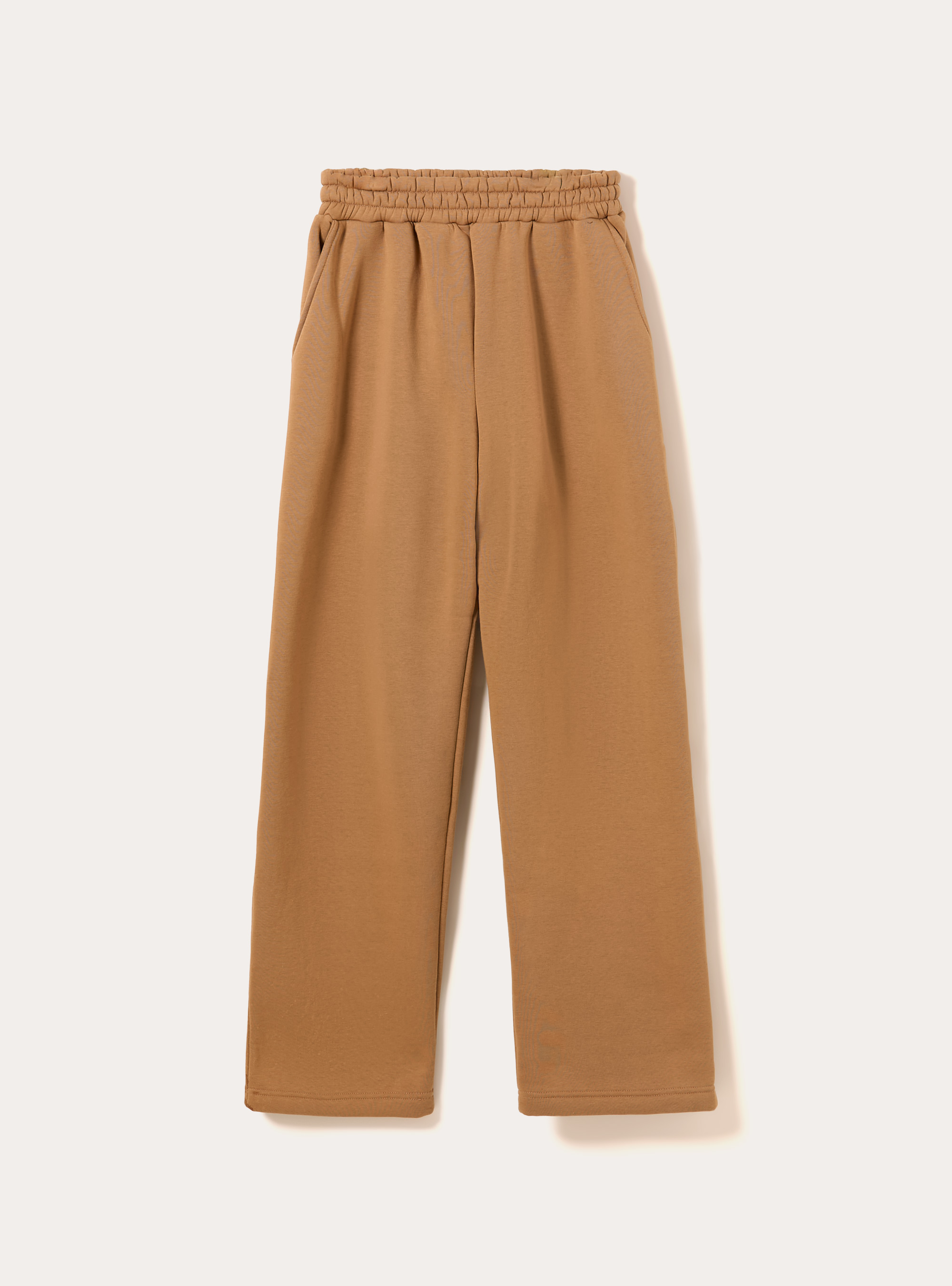 Loose fit fleece trousers, MTB2 TOBACCO MEL MED