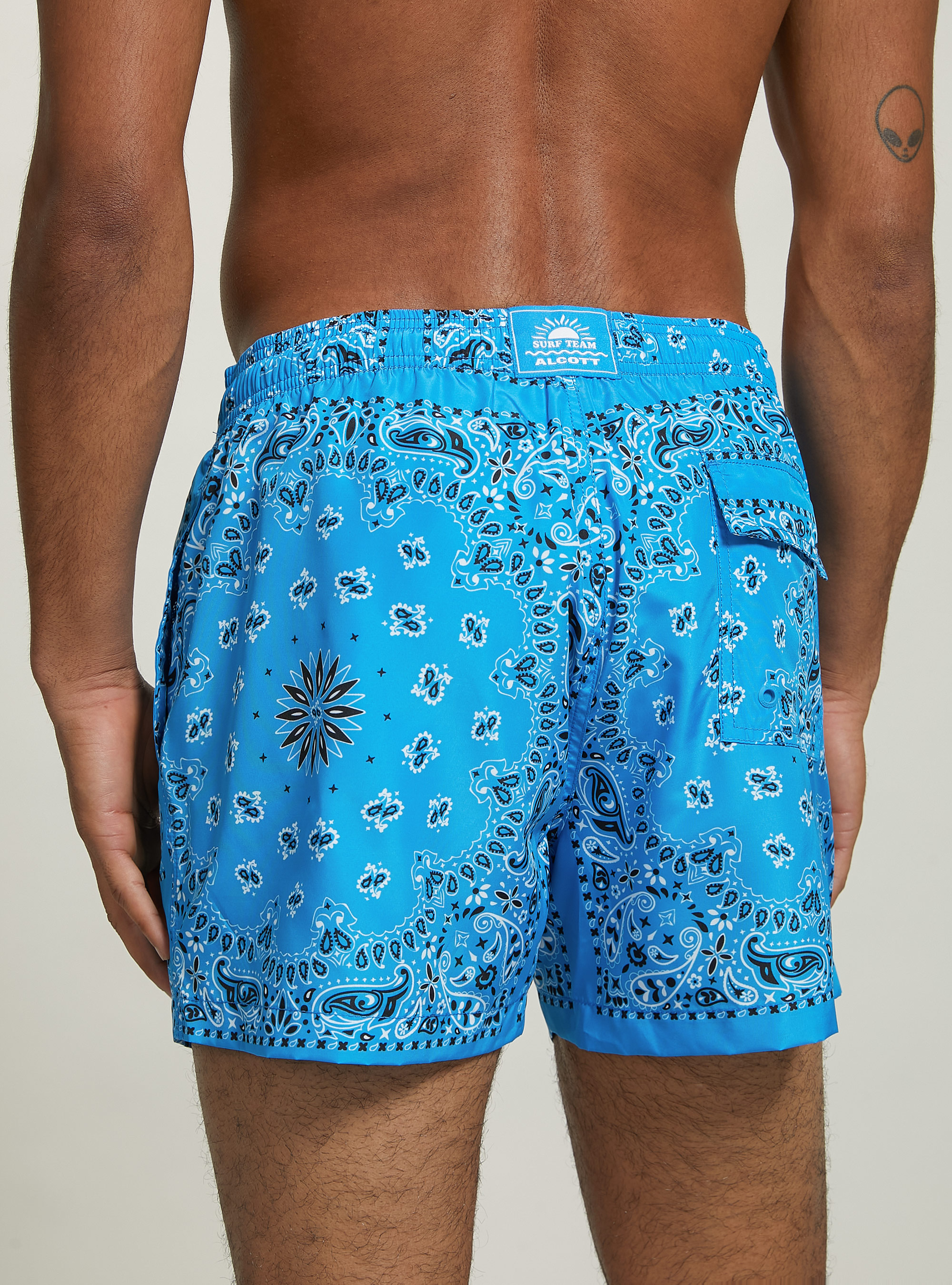 Costume con stampa Paisley, AZ2 AZURE MEDIUM