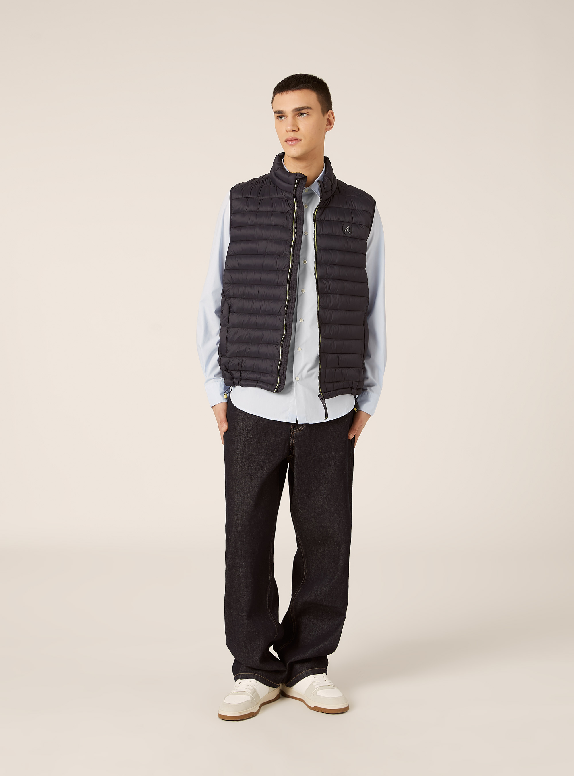 Smanicato basico con patch logato, NA2 NAVY MEDIUM