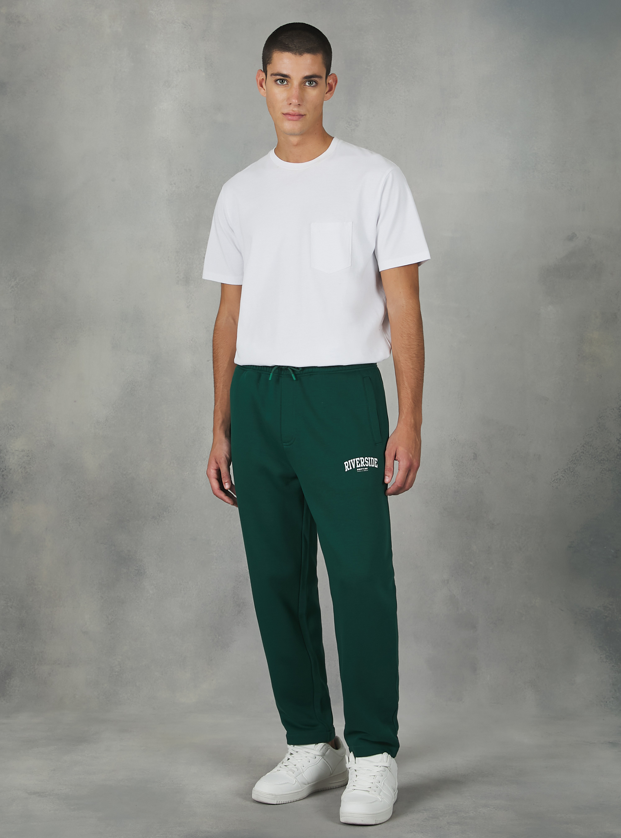 Jogging avec imprimé collège, GN1 GREEN DARK