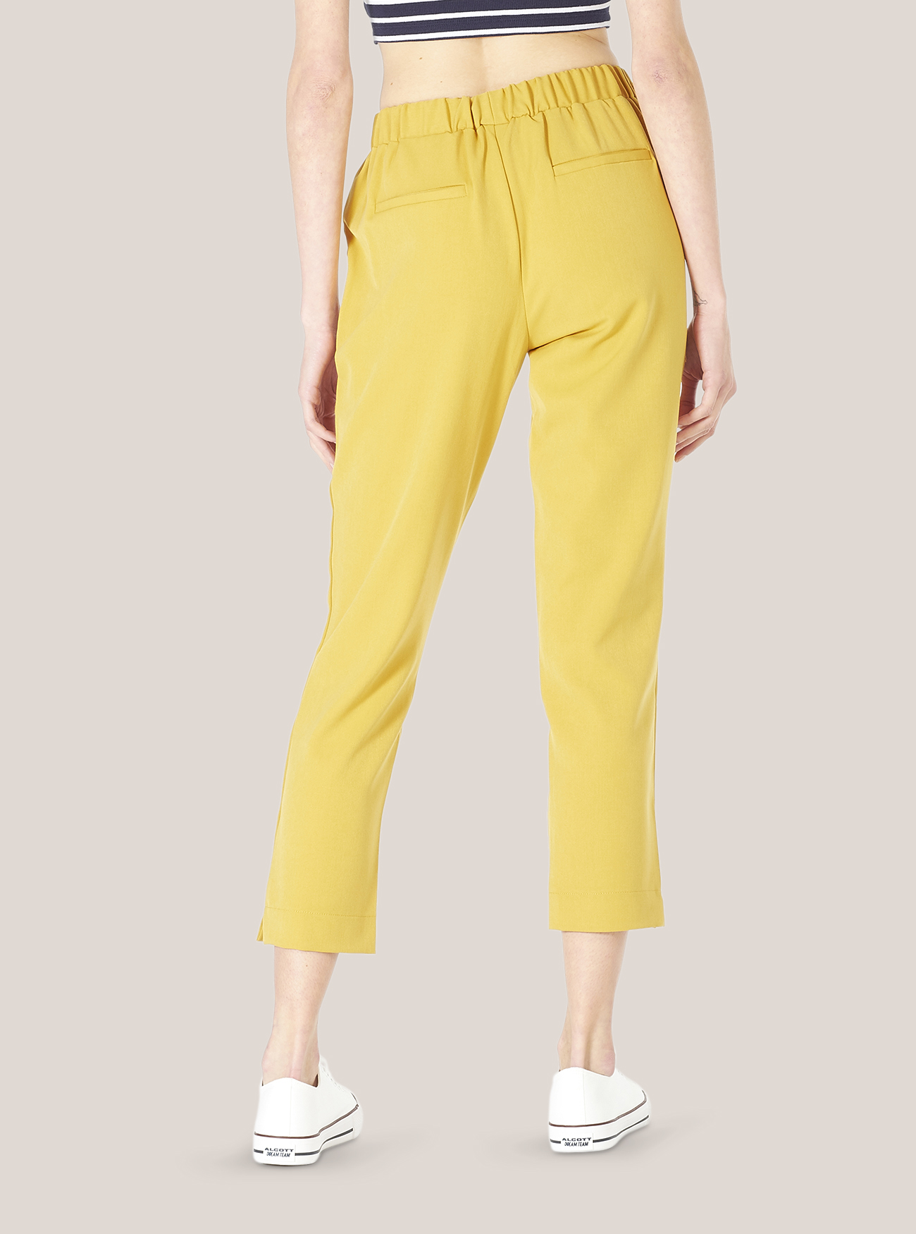 Pantalone tinta unita, C7716 SENAPE