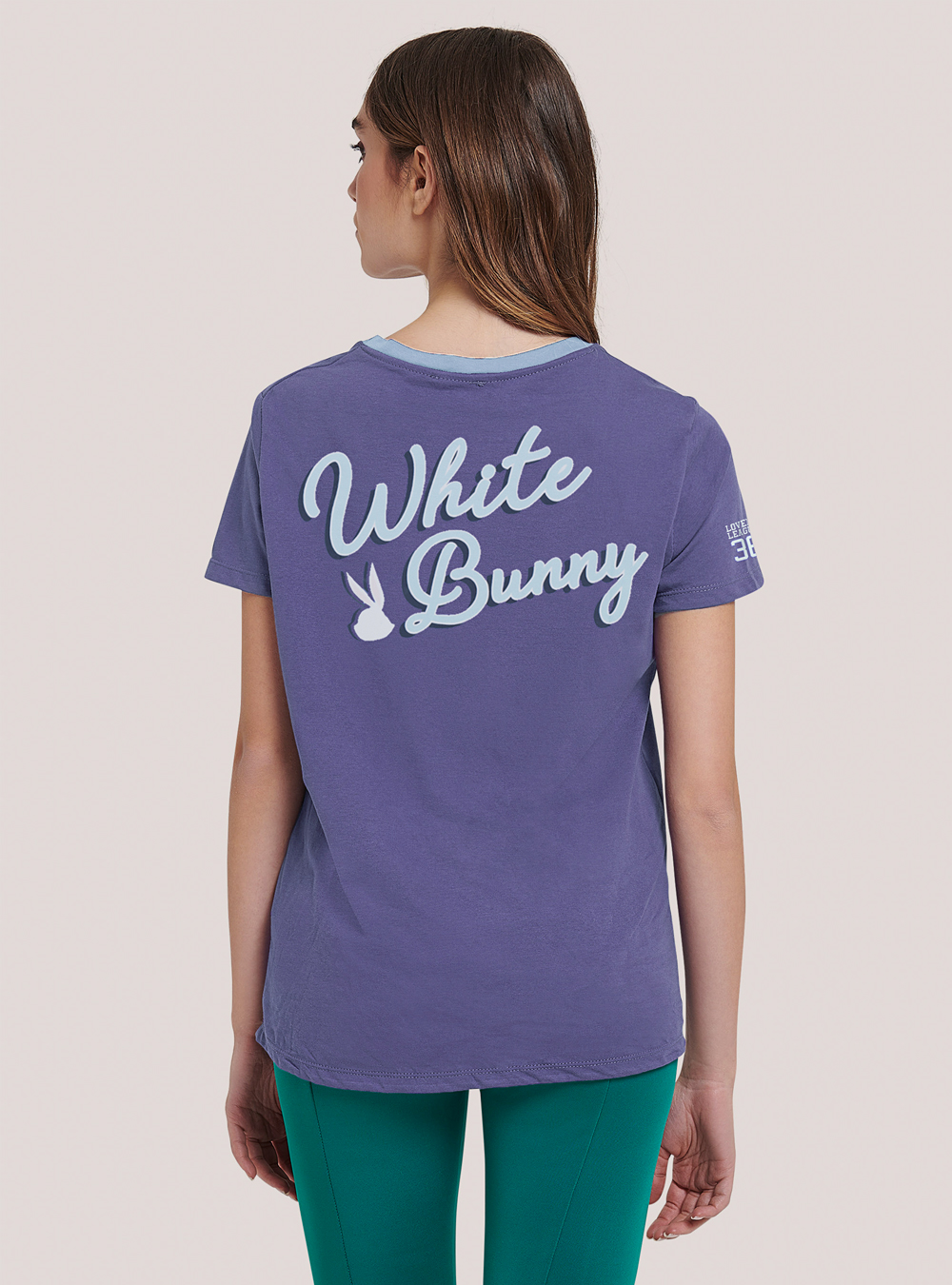 Maglietta in cotone The Rabbit Collection, VI2 VIOLET MEDIUM