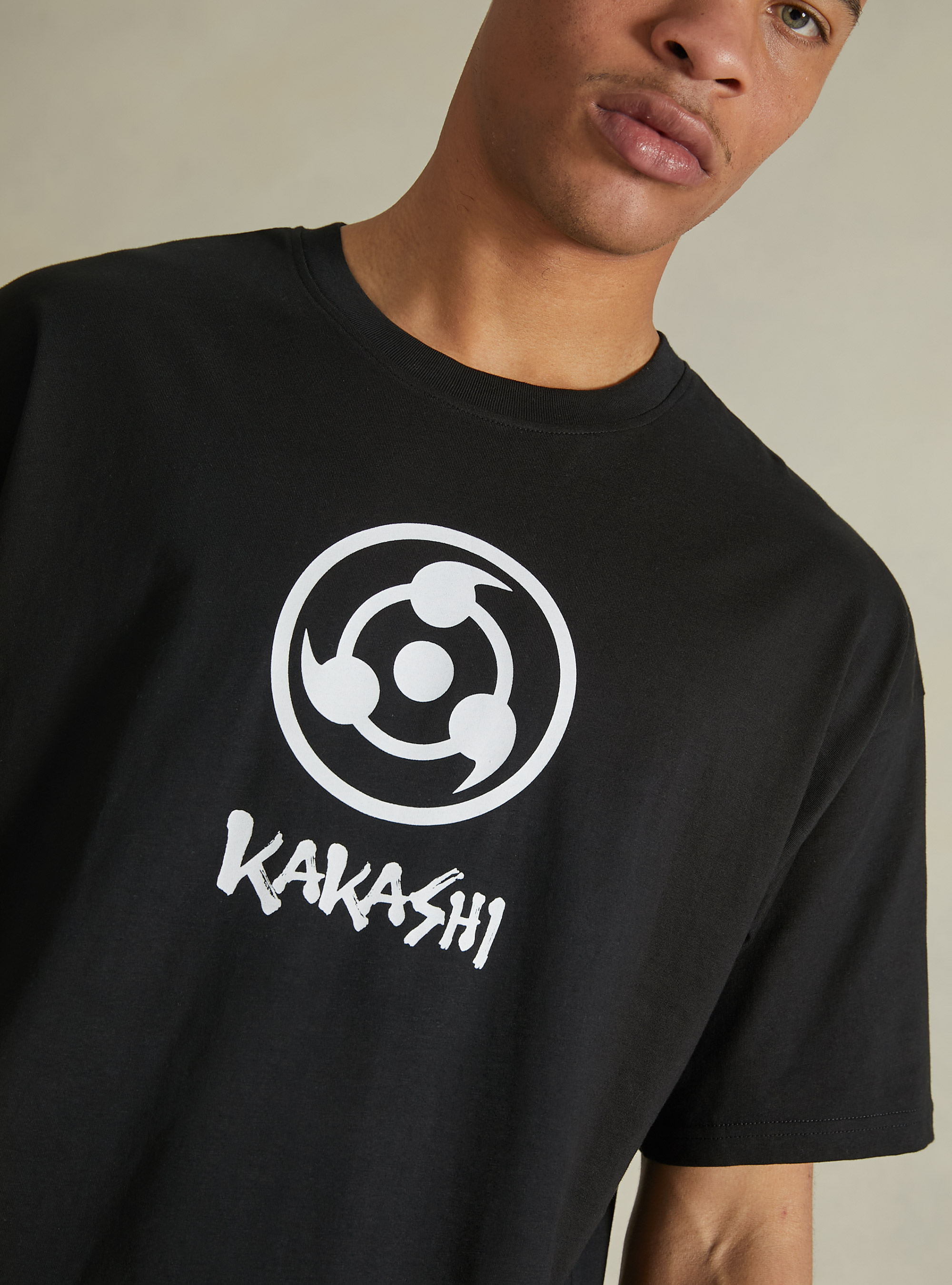 Naruto / Alcott-T-Shirt in Übergröße, BK1 BLACK