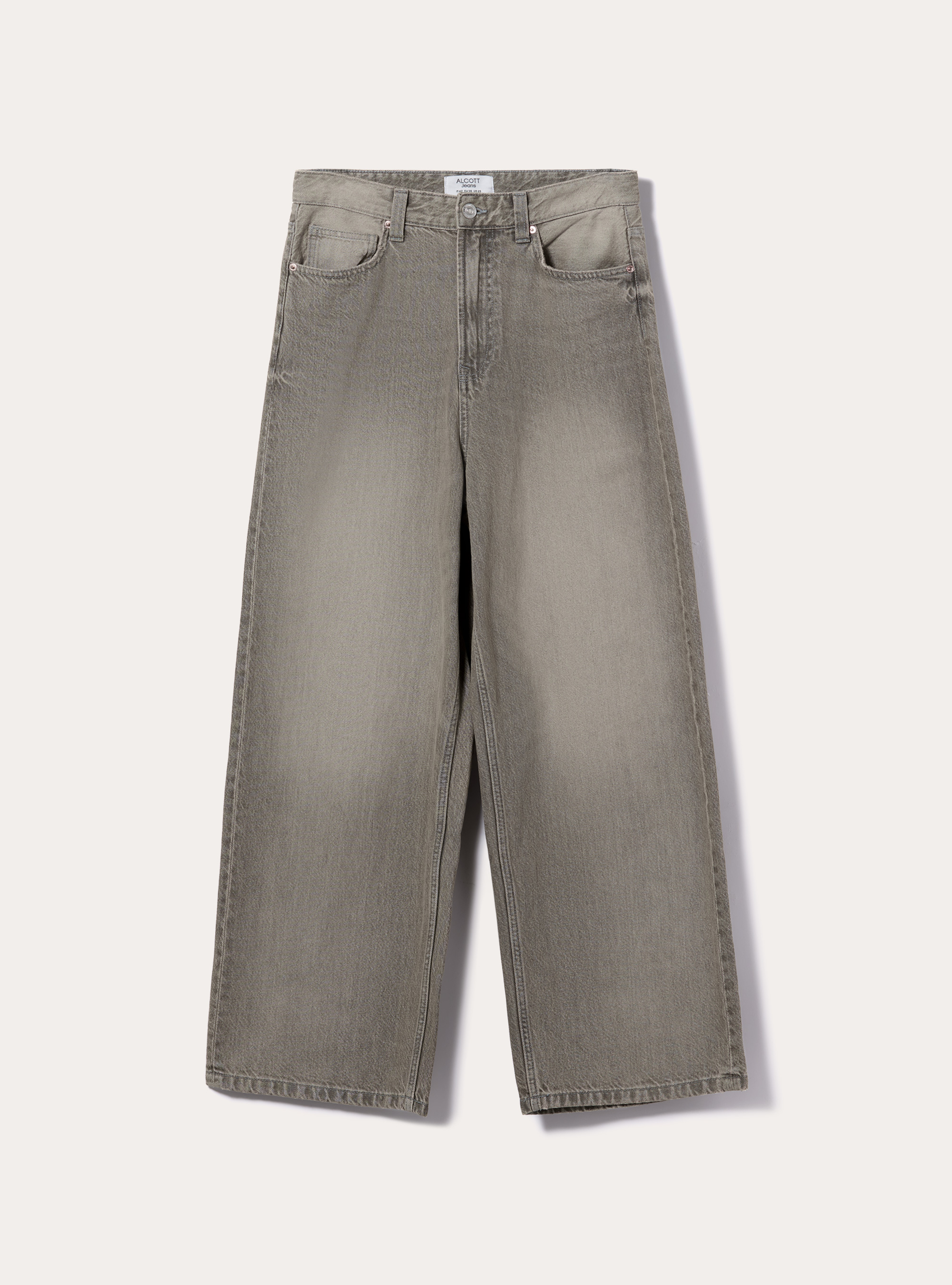 FASHIRU SOMETHING baggy fit Jeans 0 グレー FASHIRU SOMETHING baggy fit Jeans 0 グレー