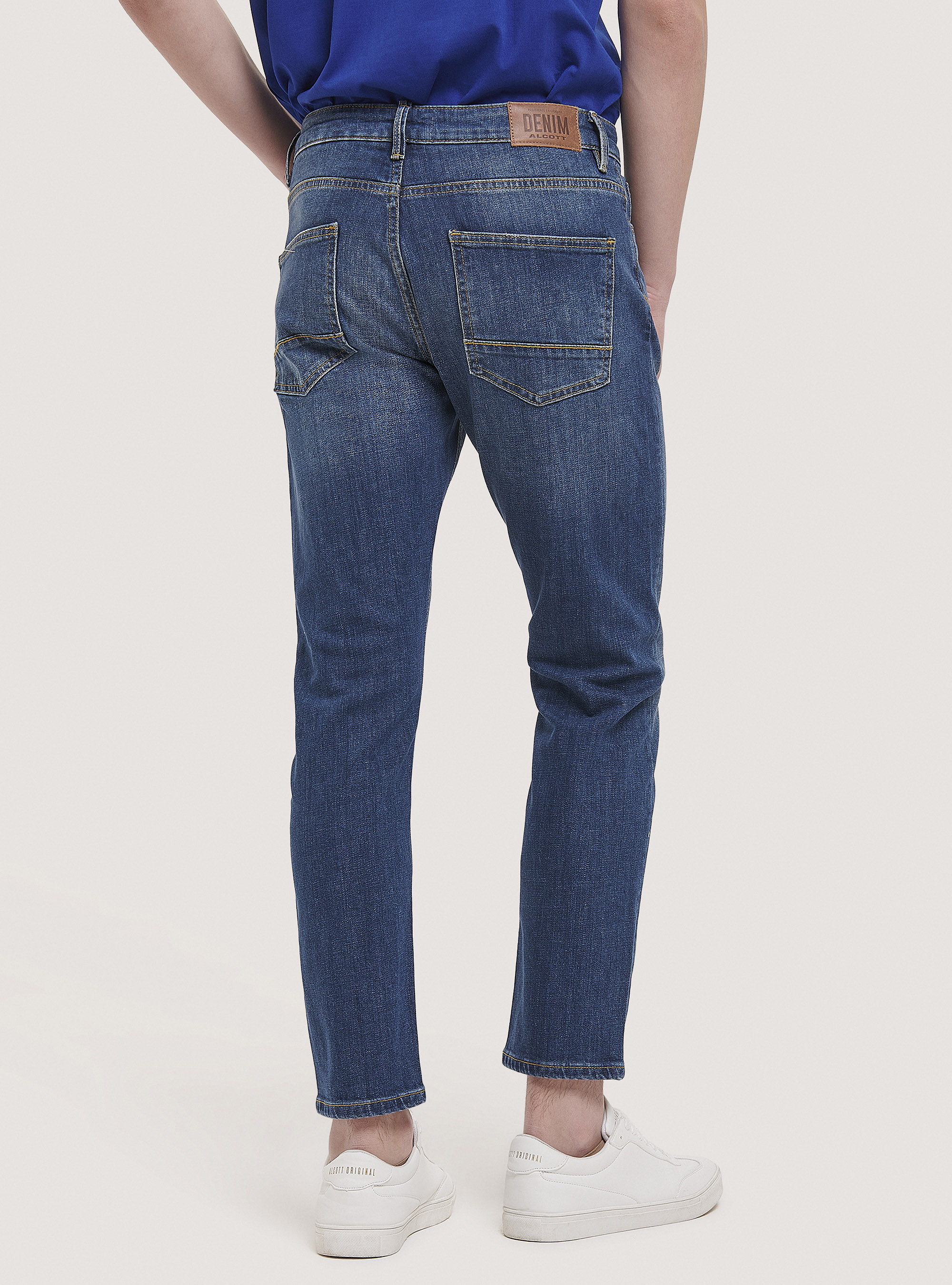 Jeans slim fit, D002 MEDIUM DARK BLUE