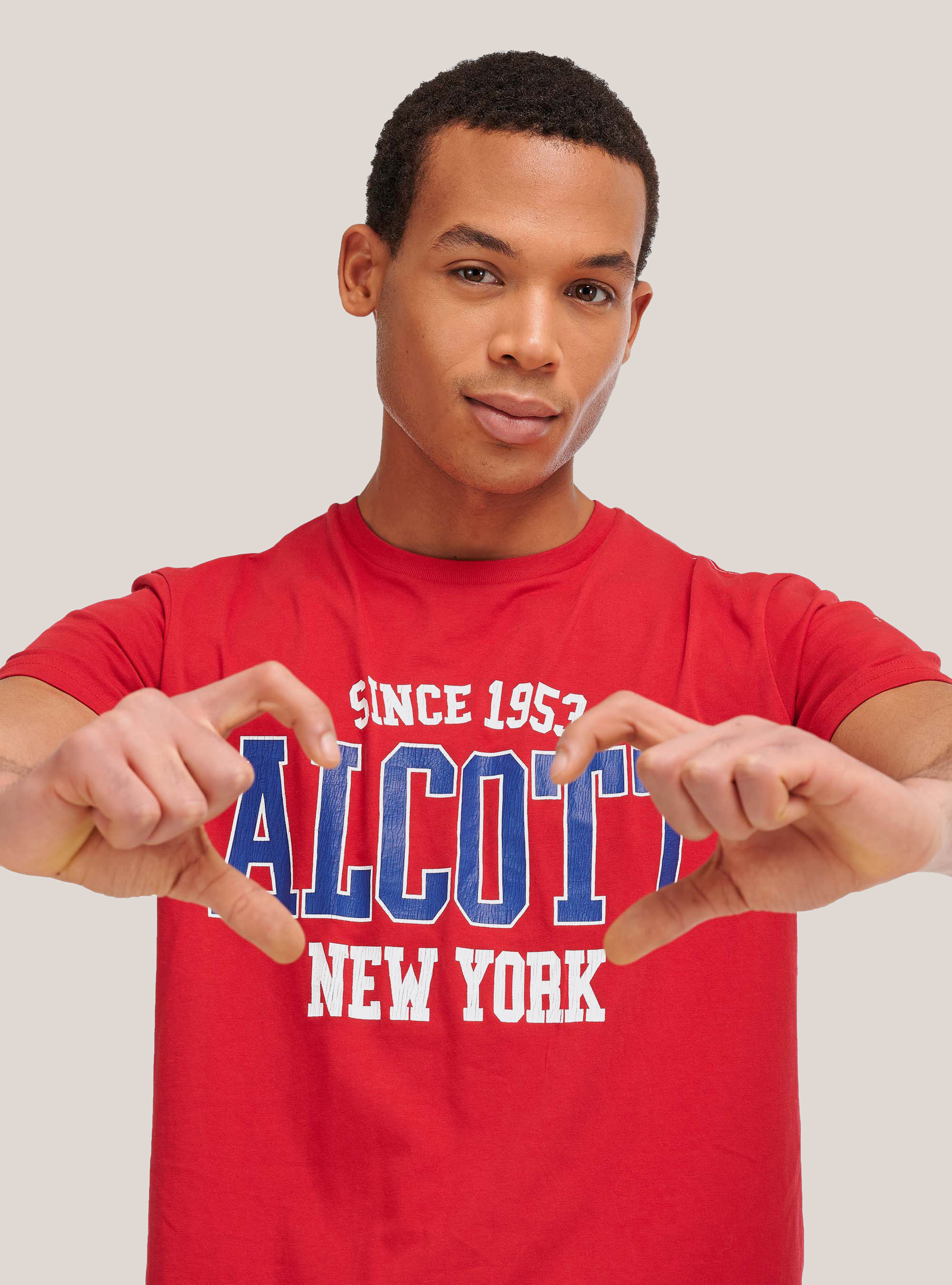 T-shirt avec logo alcott, C3393 RED