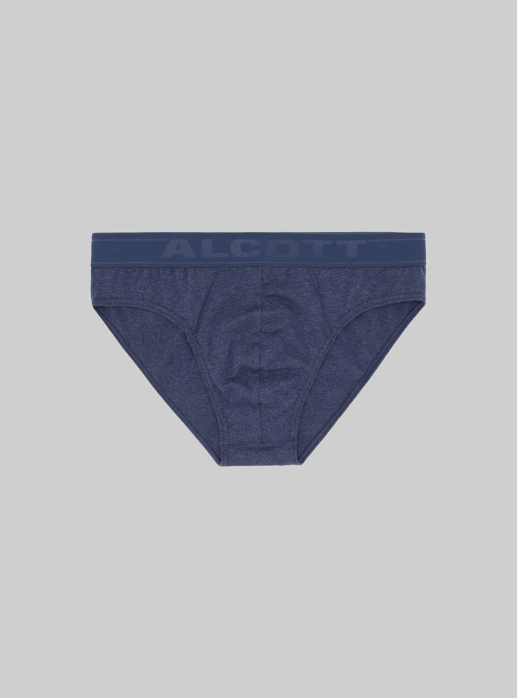 Slip in cotone elasticizzato con logo, MBL2 BLUE MEL MED