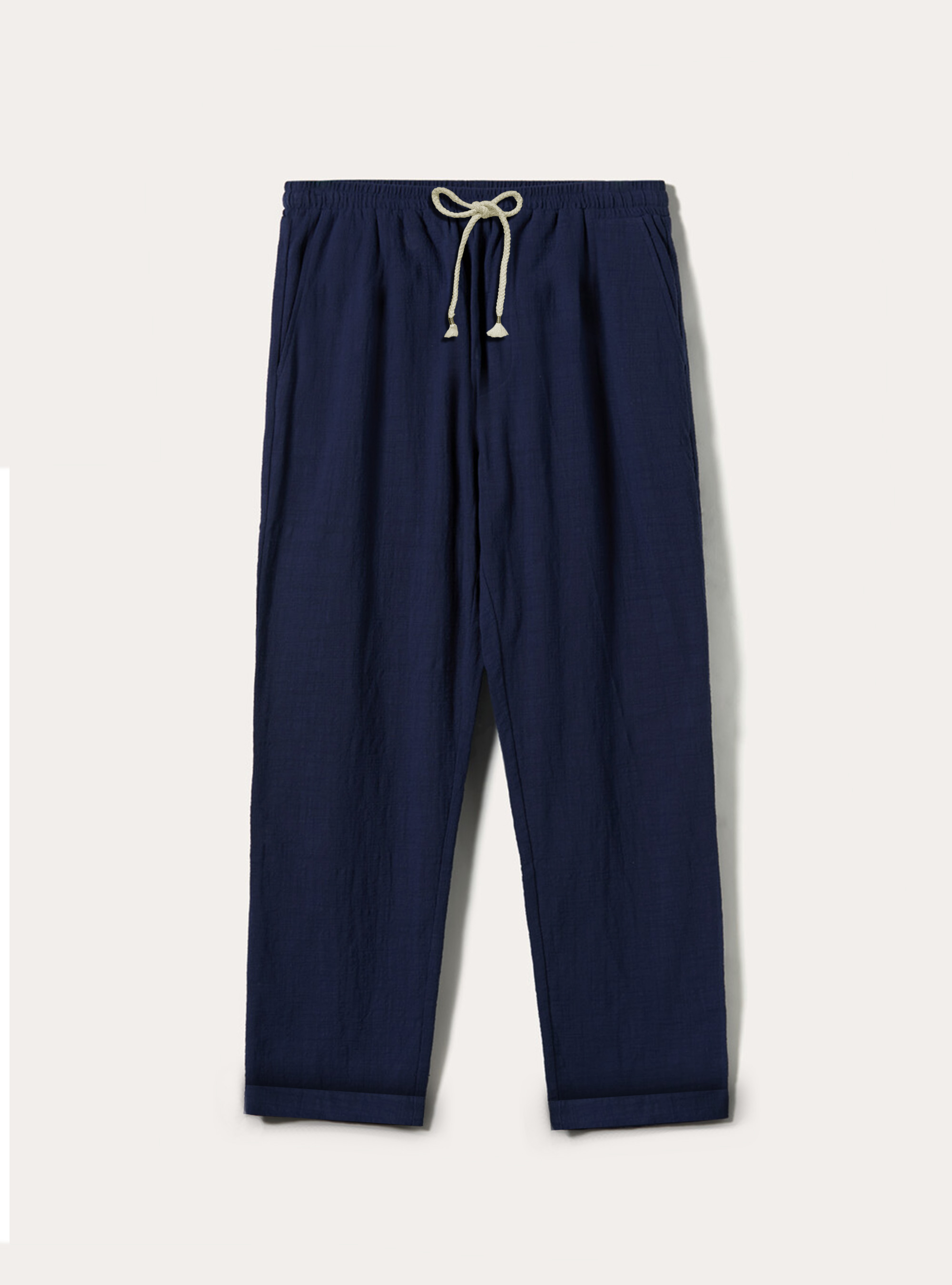 Pantalon de jogging l&eacute;ger avec &eacute;lastique, NA2 NAVY MEDIUM