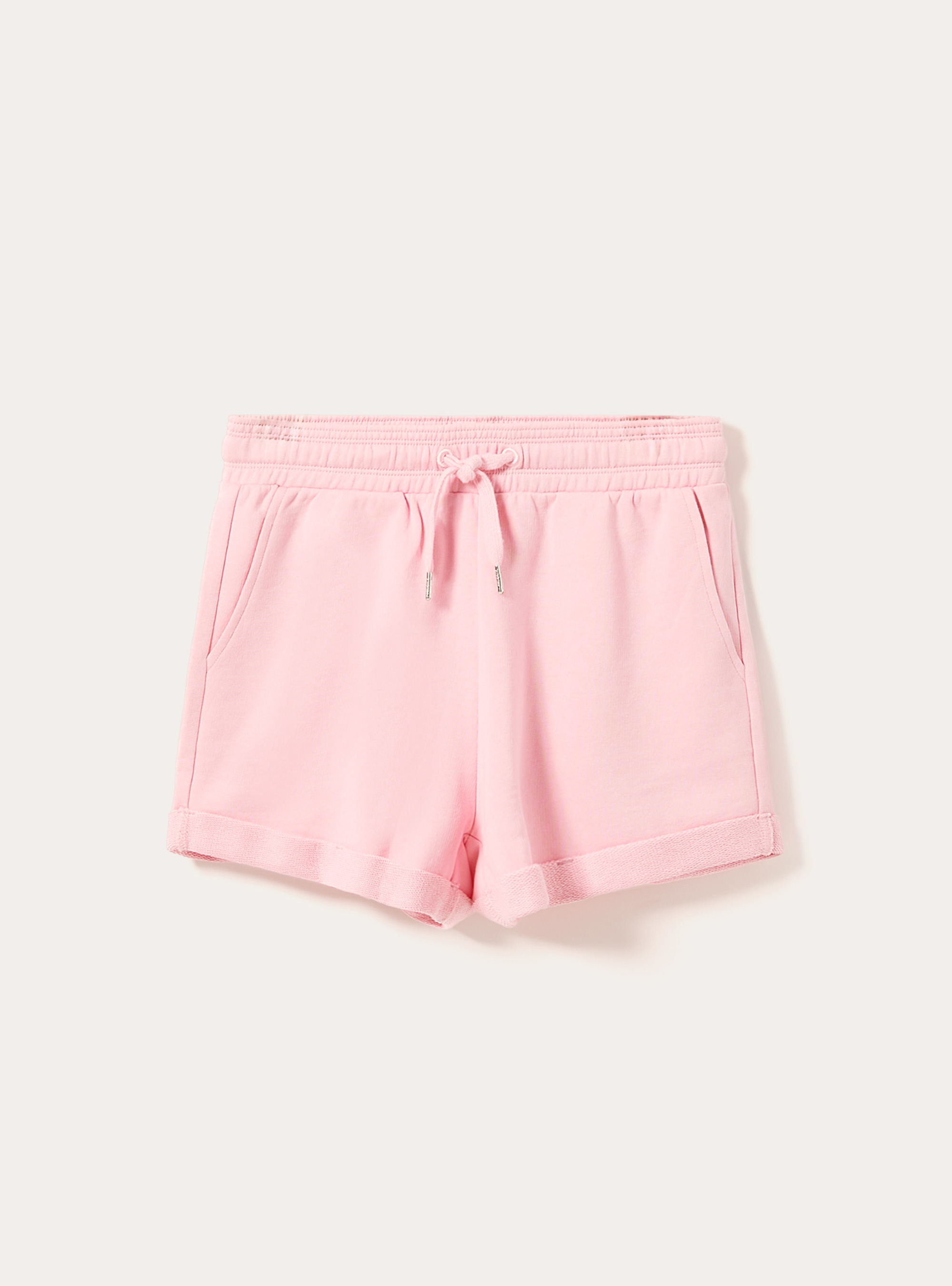 Pantalón corto de felpa con cordones, PK1 PINK DARK