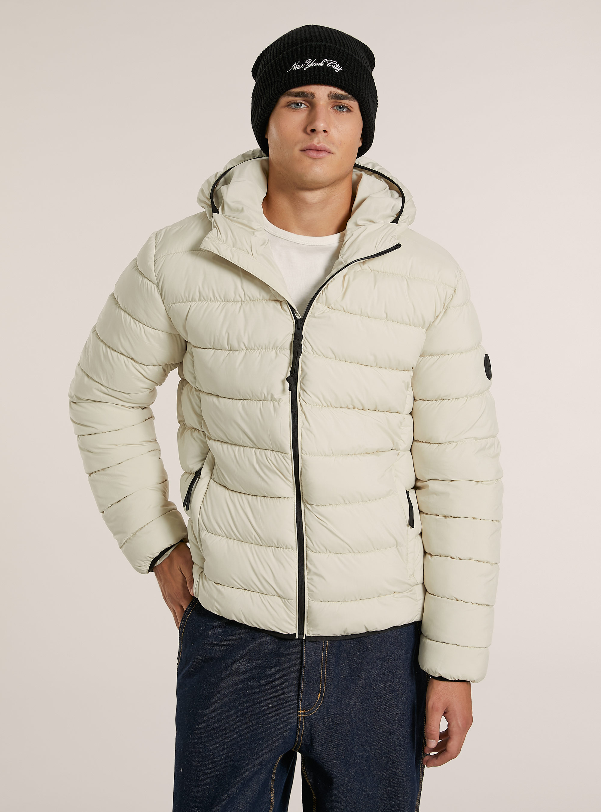 Giubbotto con imbottitura riciclata, CR3 CREAM LIGHT