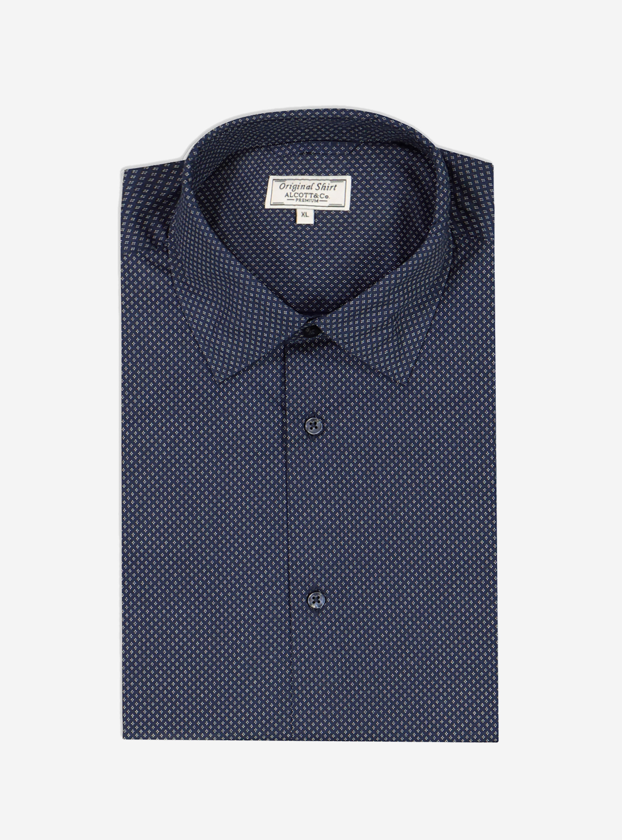 Chemise à micro-fantaisie, C210 BLUE NAVY
