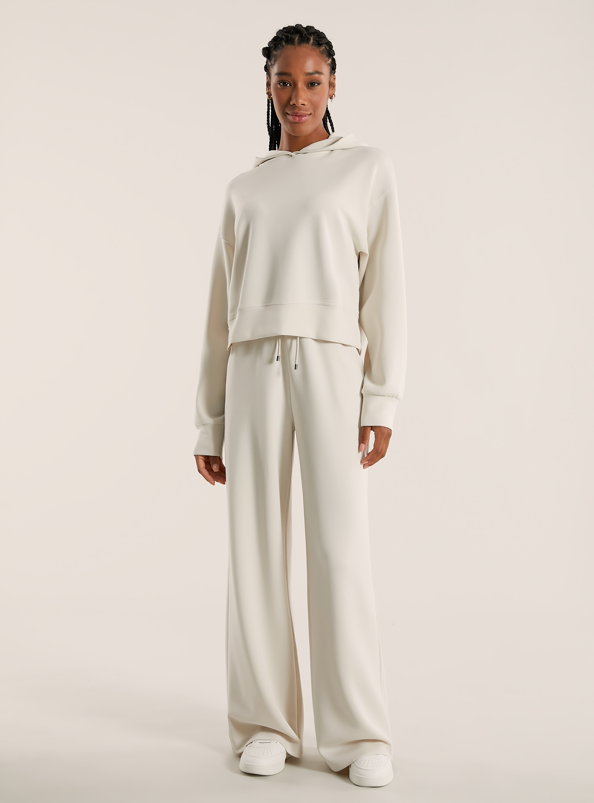 Sweat court en scuba doux, BG3 BEIGE LIGHT