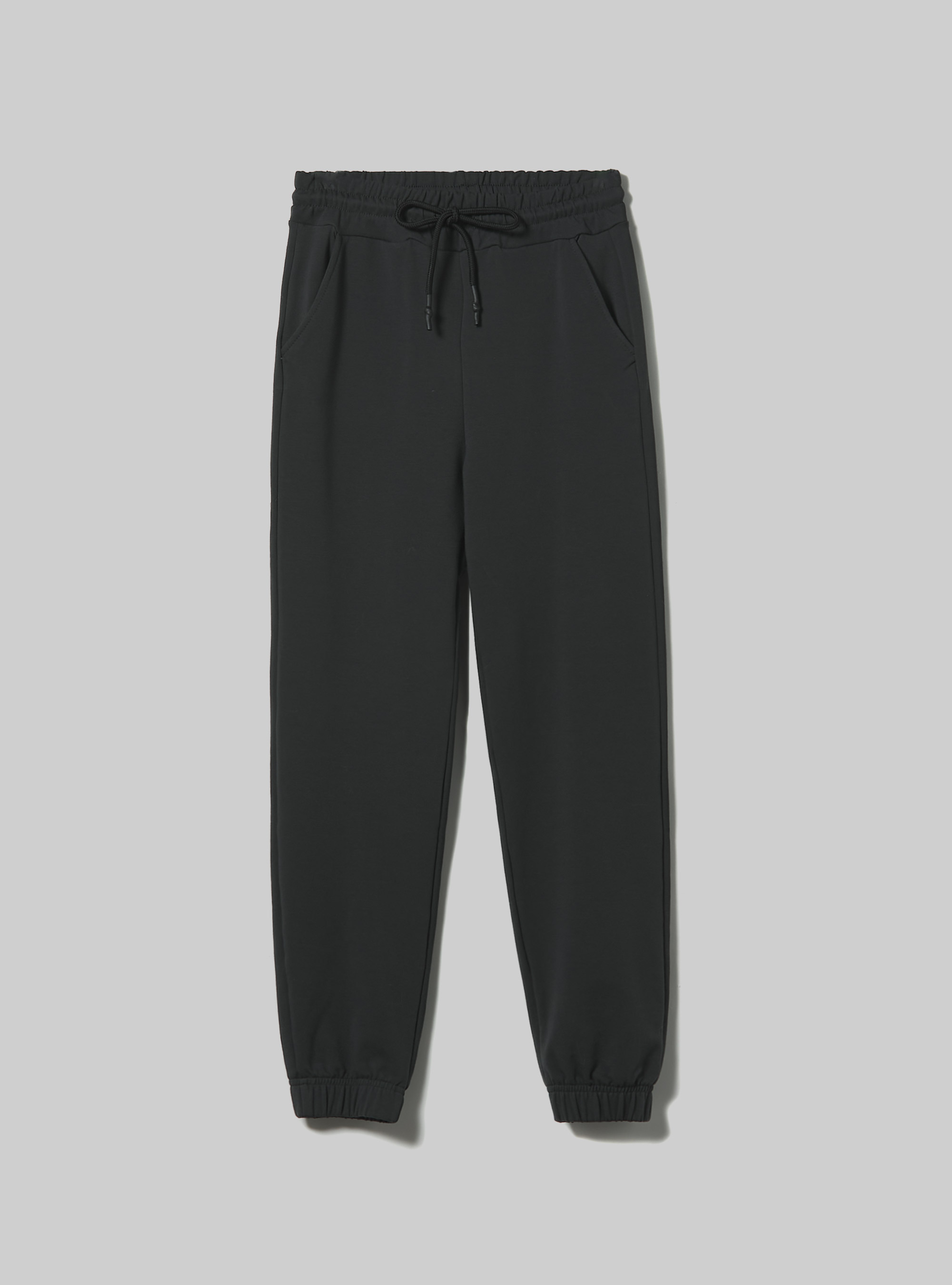 Pantal&oacute;n jogger de felpa, BK3 BLACK CHARCOAL