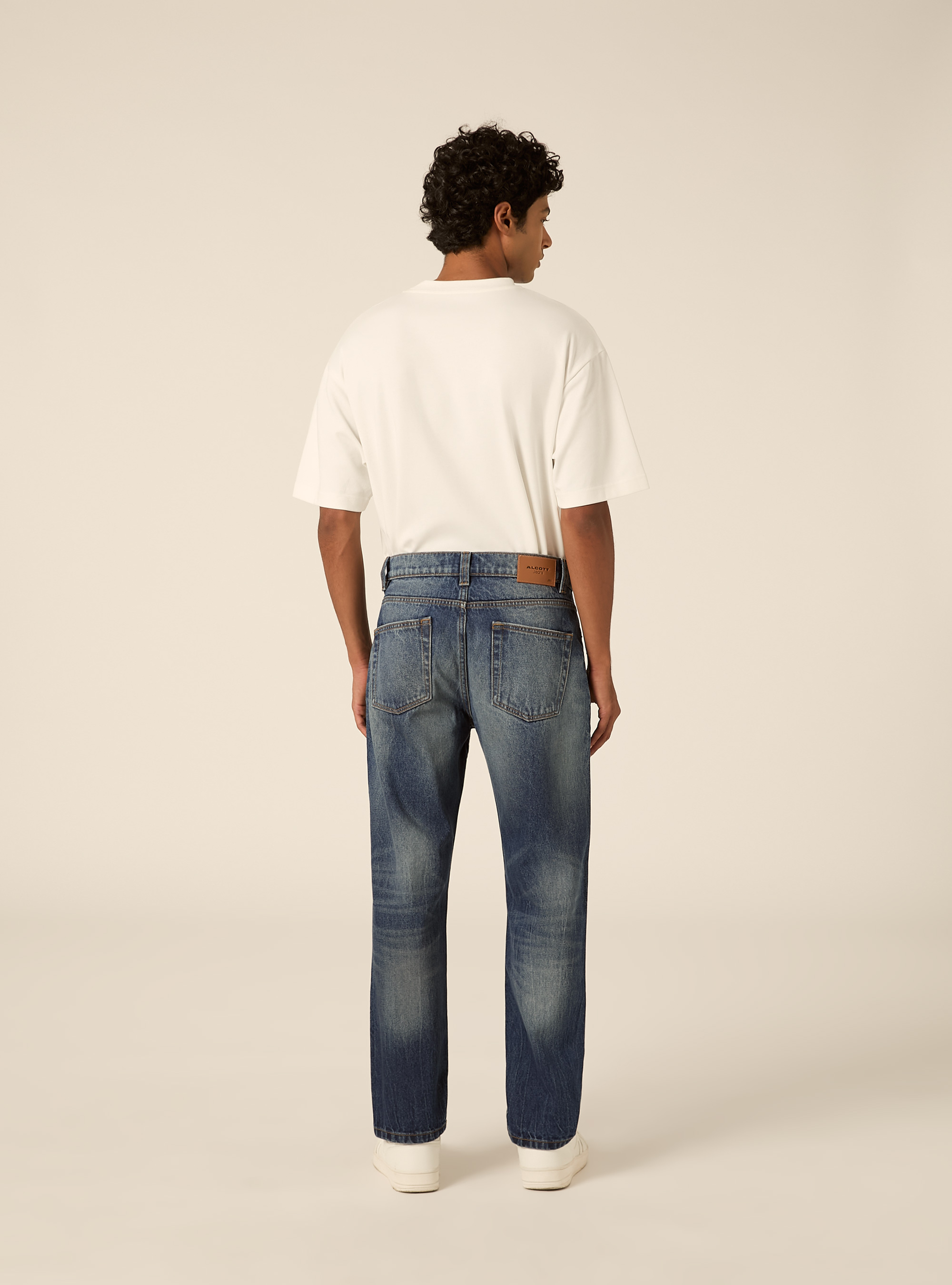 Jeans regular straight, D002 MEDIUM DARK BLUE