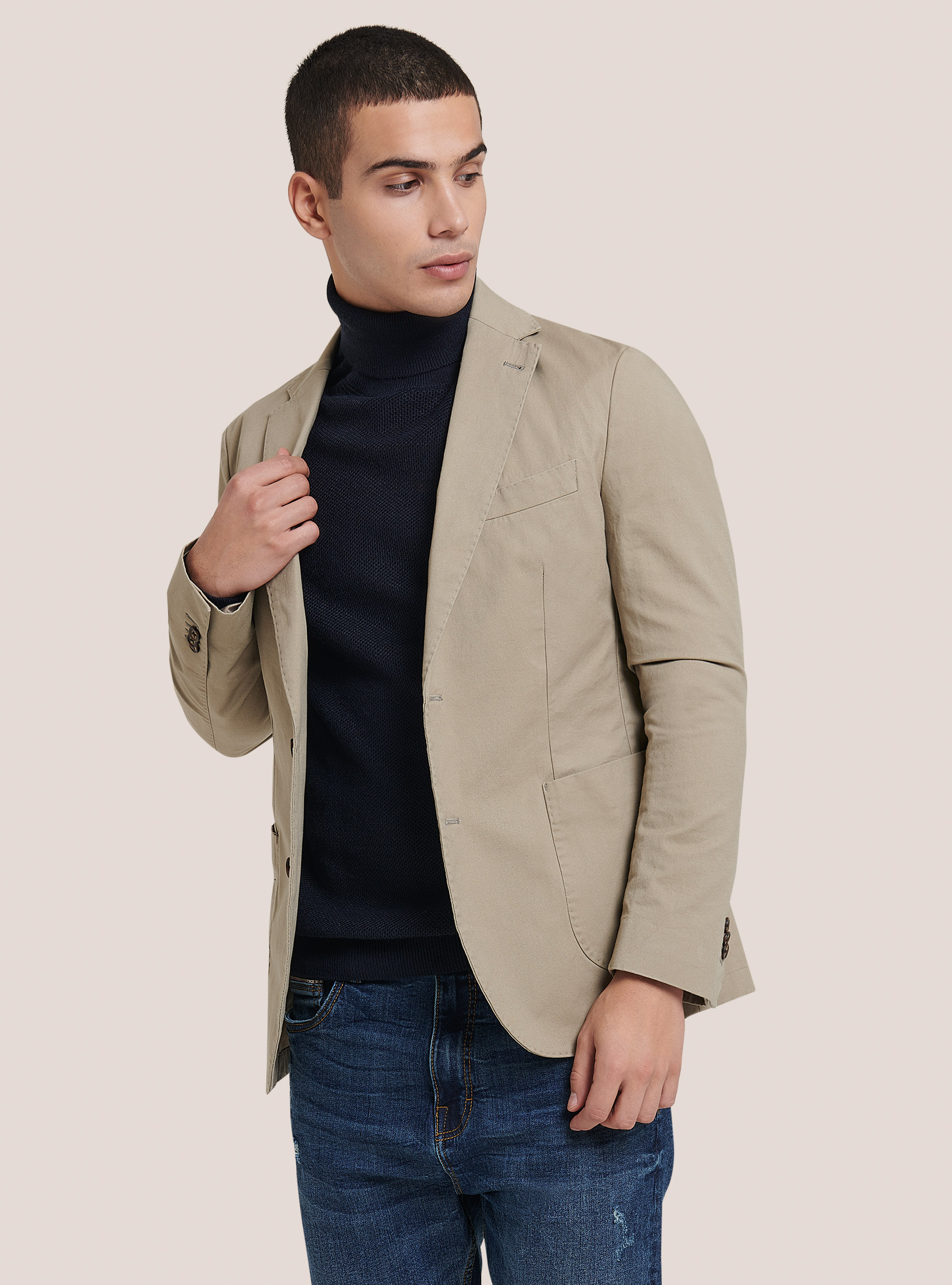 Giacca con tasca a toppa in misto cotone | Alcott | Giacche Uomo