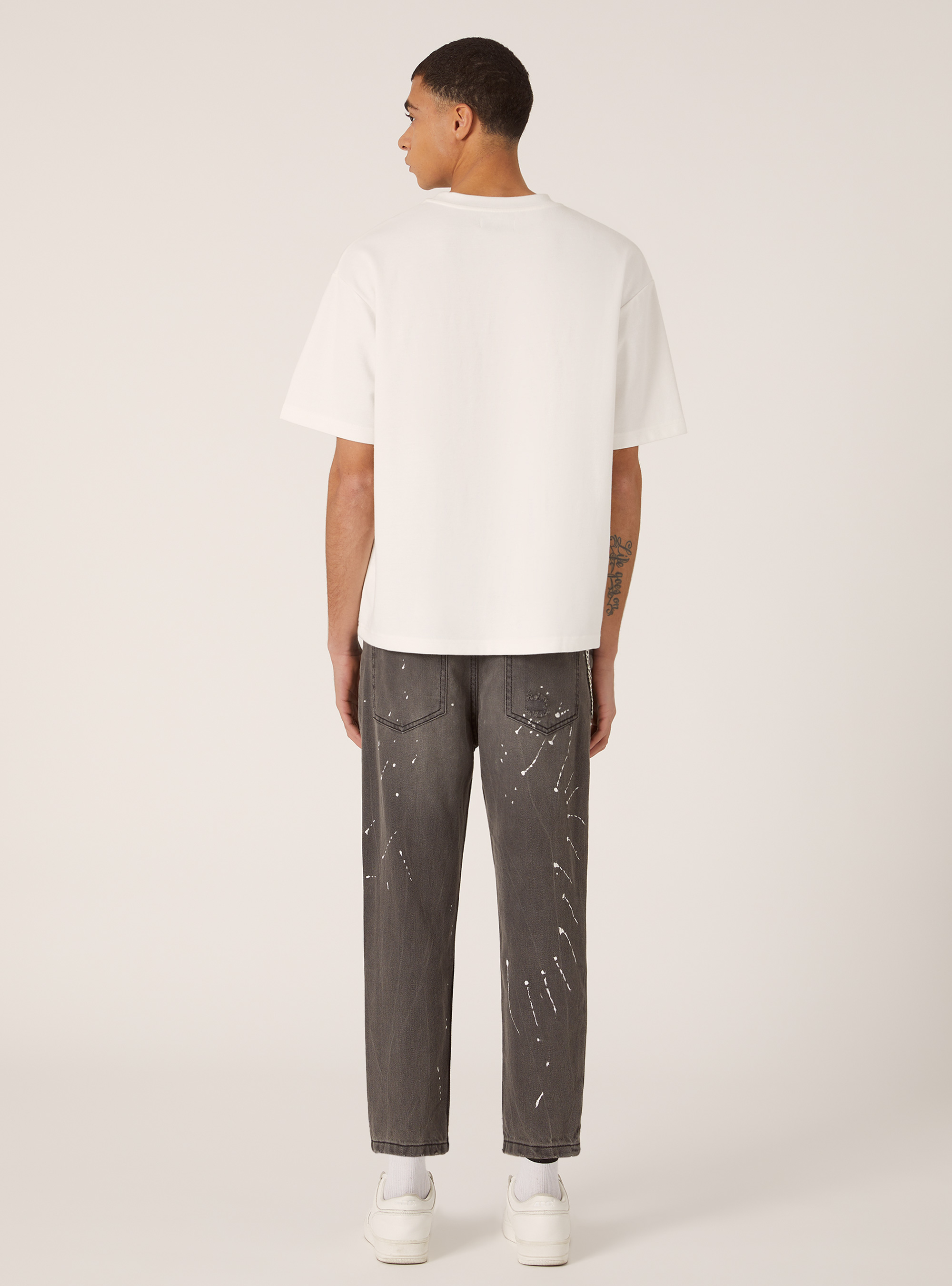 Jeans à coupe décontractée, D000 BLACK