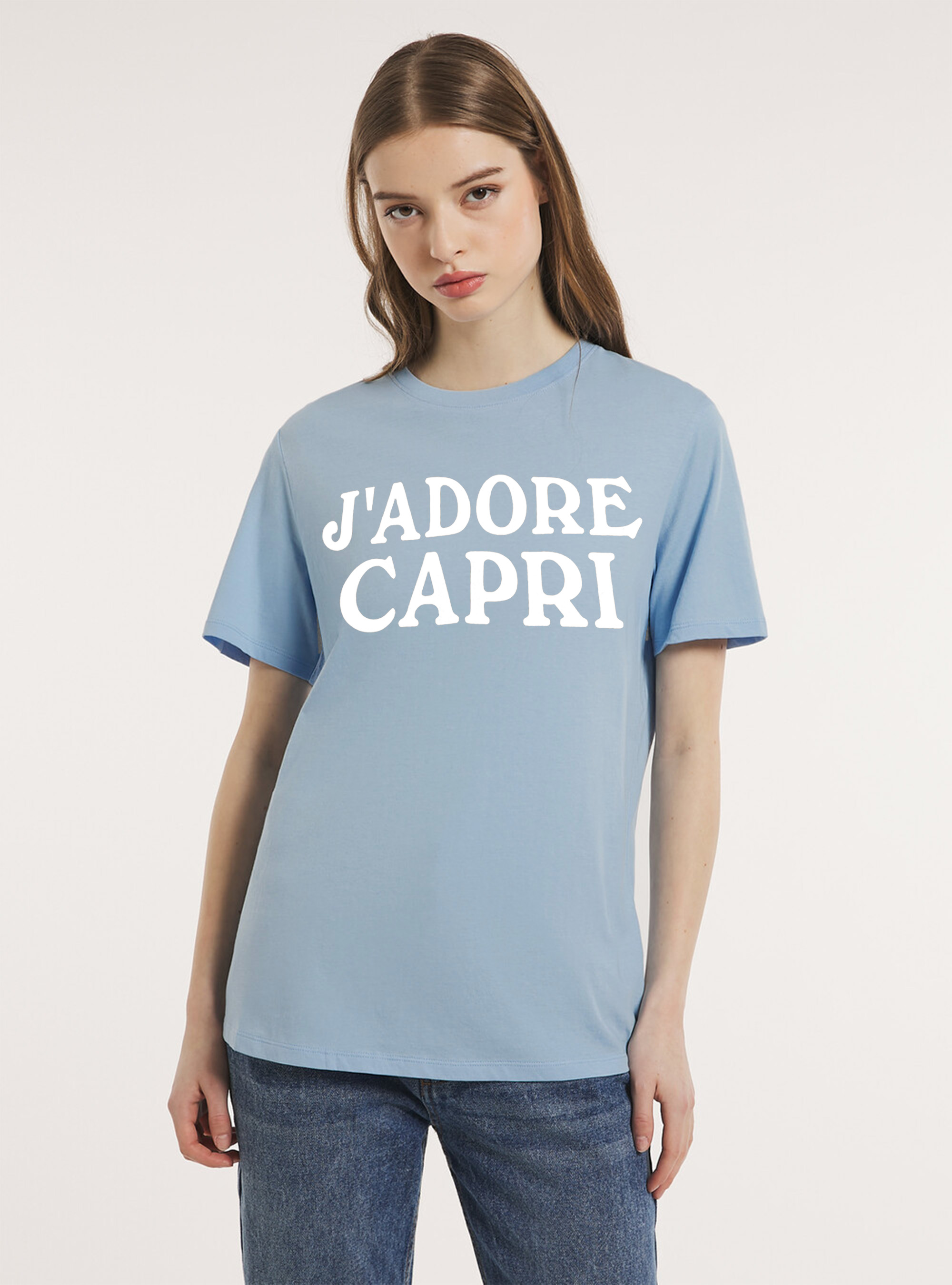 Capri Capsule Genderless T-shirt, AZ3 AZURE LIGHT