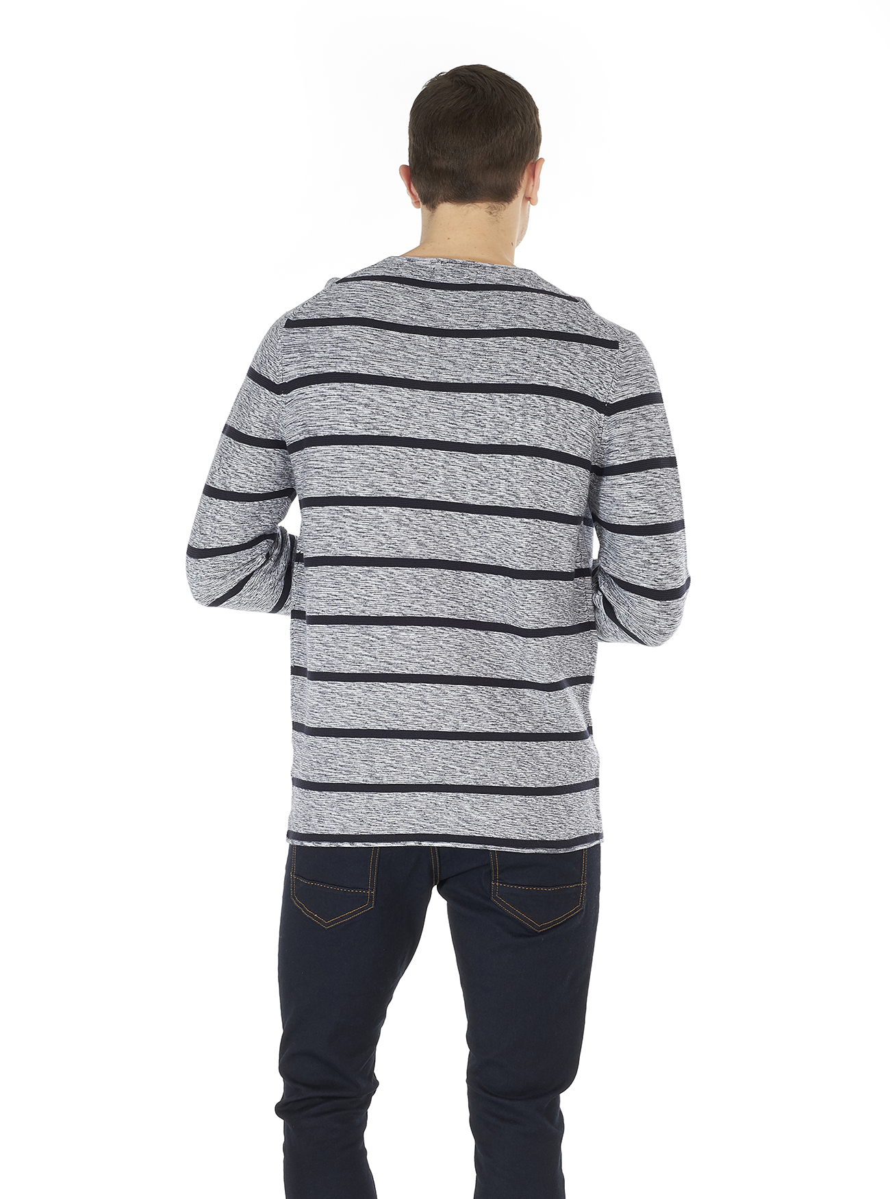 Pullover rigato, WHITE