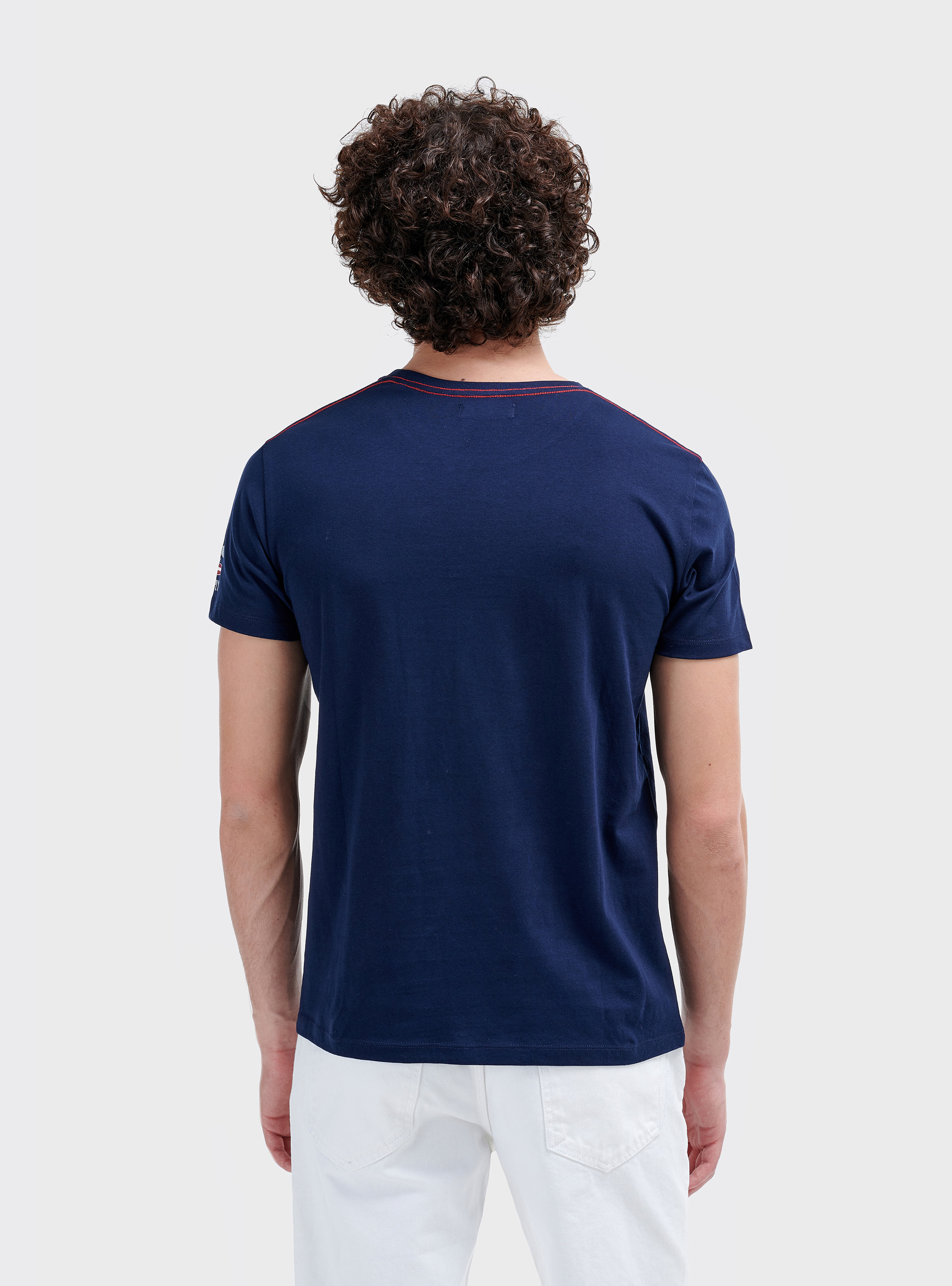 Printed t-shirt, BLUE