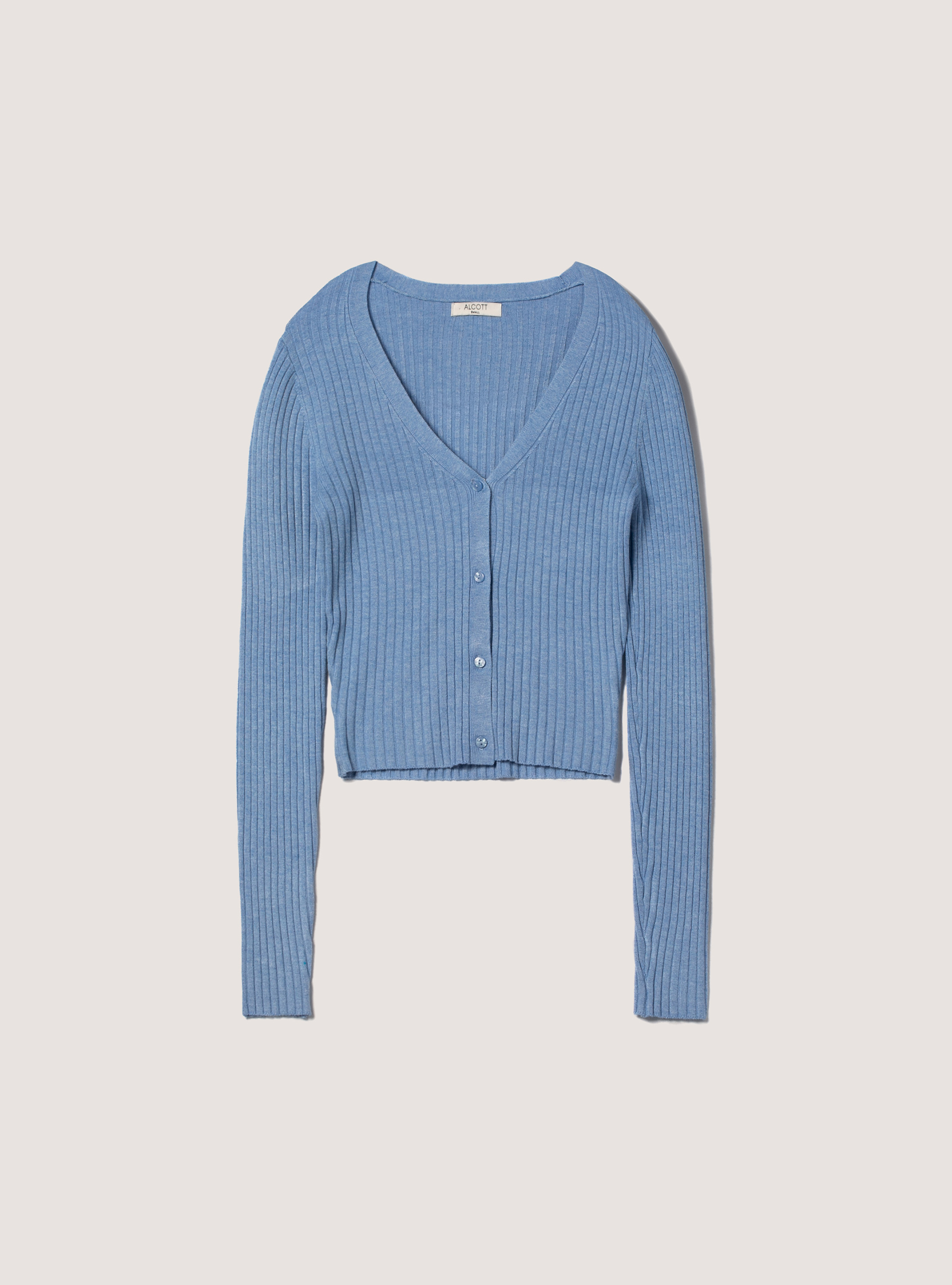 Jersey de punto acanalado, MAZ2 AZURE MEL MEDIUM