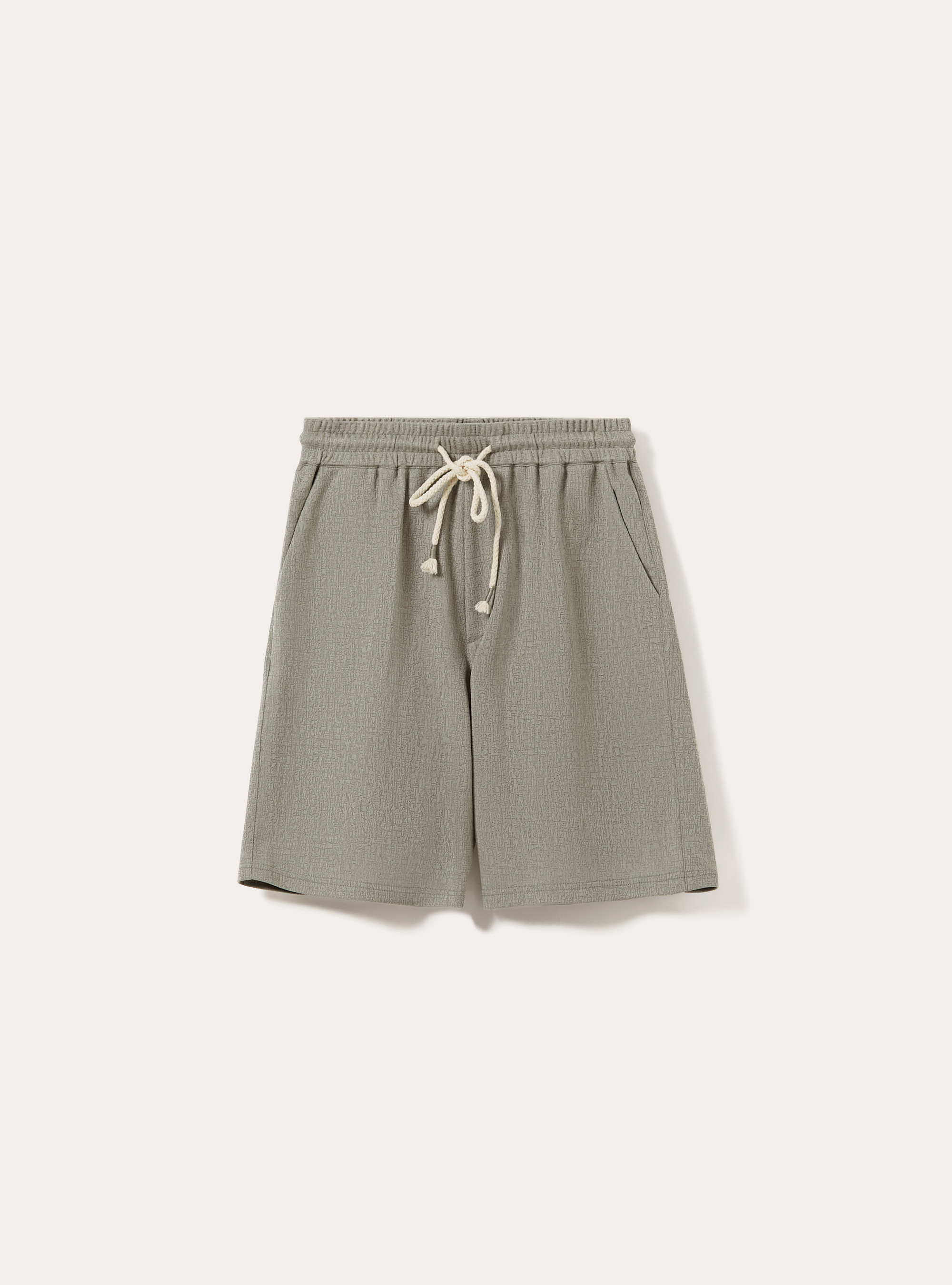 Bermudas con textura y cord&oacute;n ajustable, SG3 SAGE LIGHT