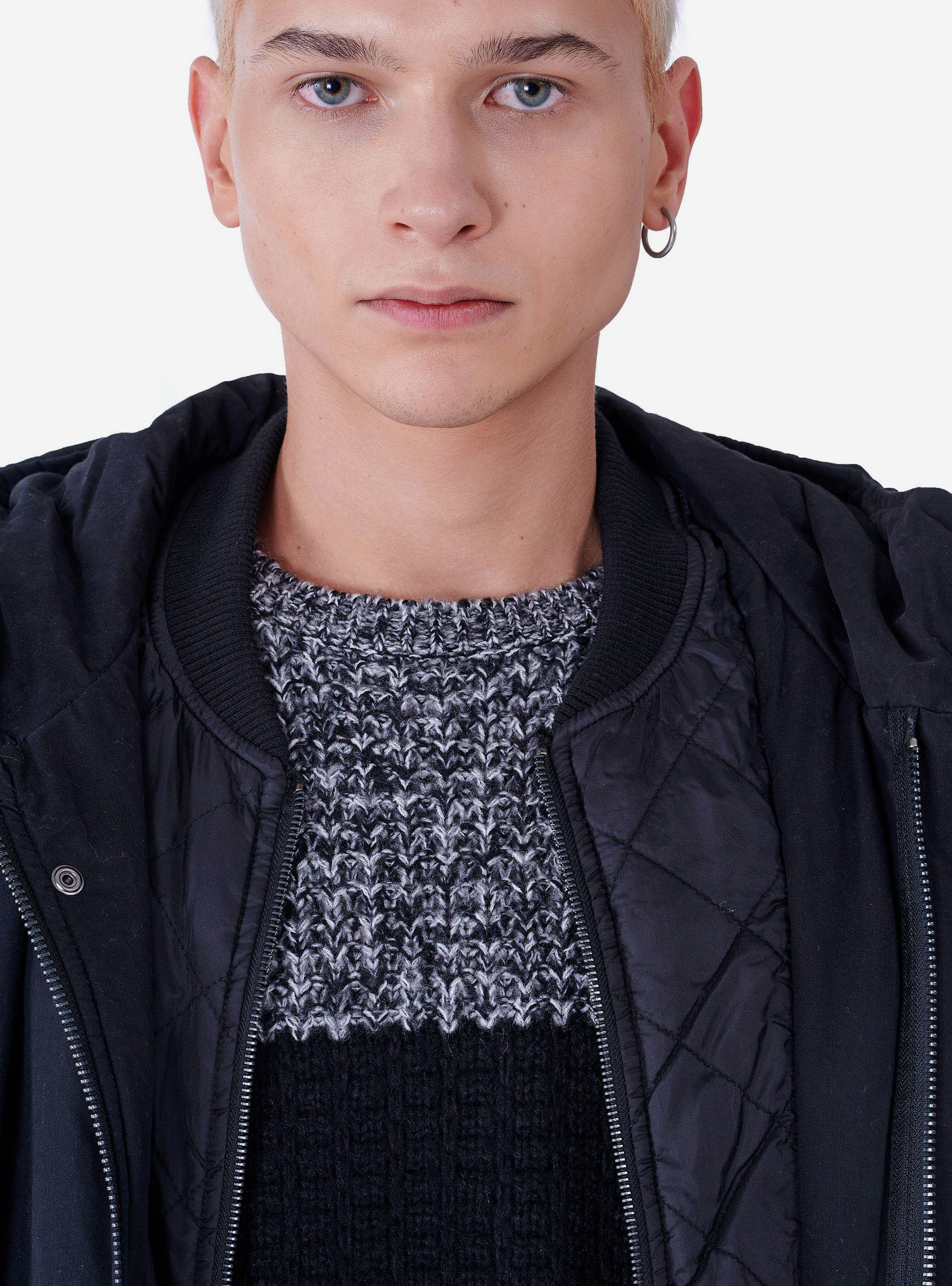 Parka avec fausse veste, C101 BLACK