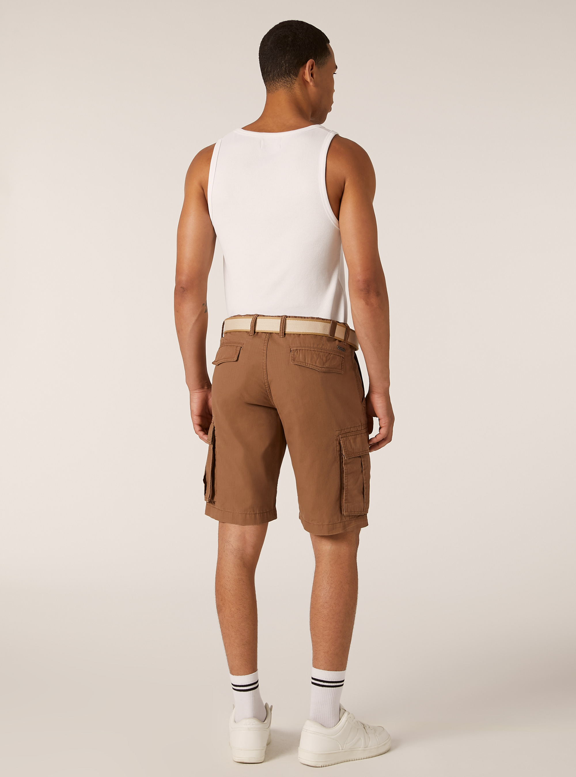 Ripstop cargo bermuda shorts, BR2 BROWN MEDIUM