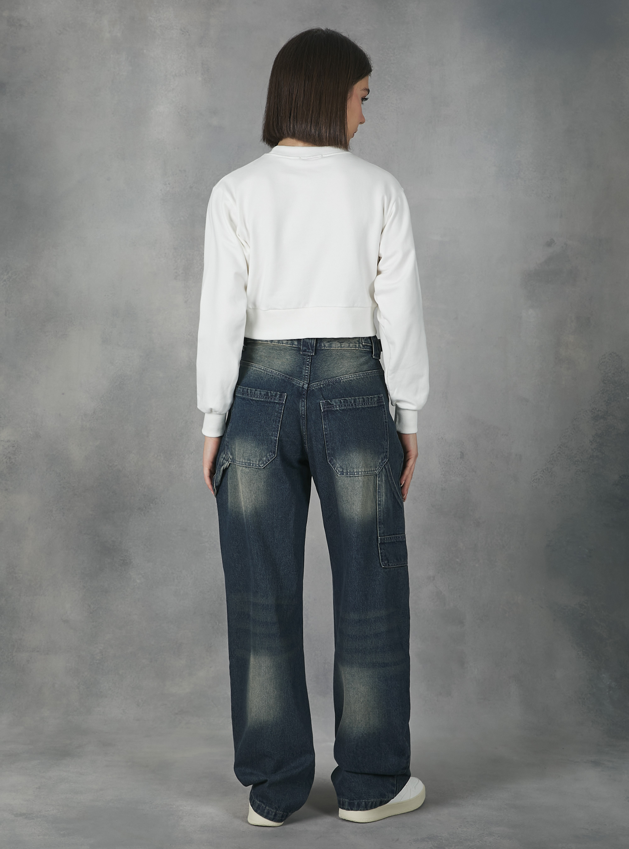 Sudadera corta Barbie / Alcott, WH2 WHITE