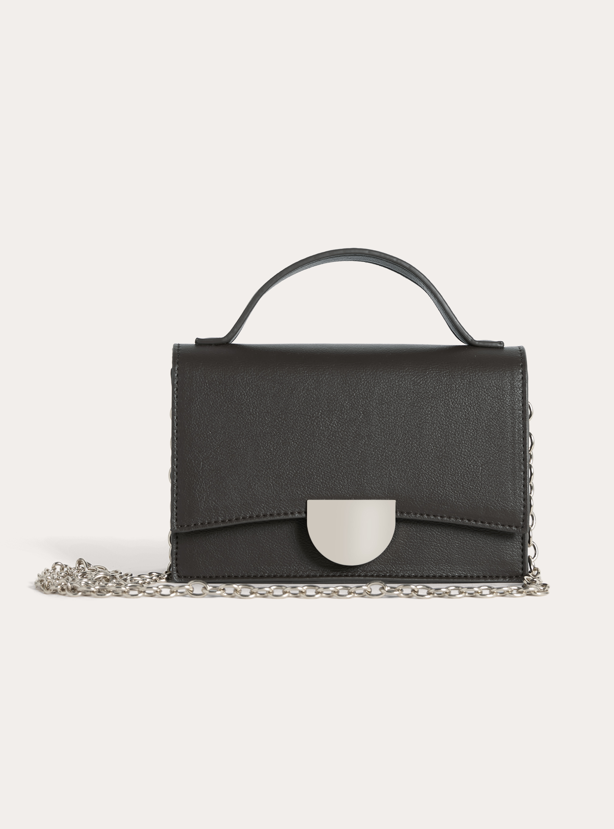 Borsa a tracolla con fibbia, BK1 BLACK