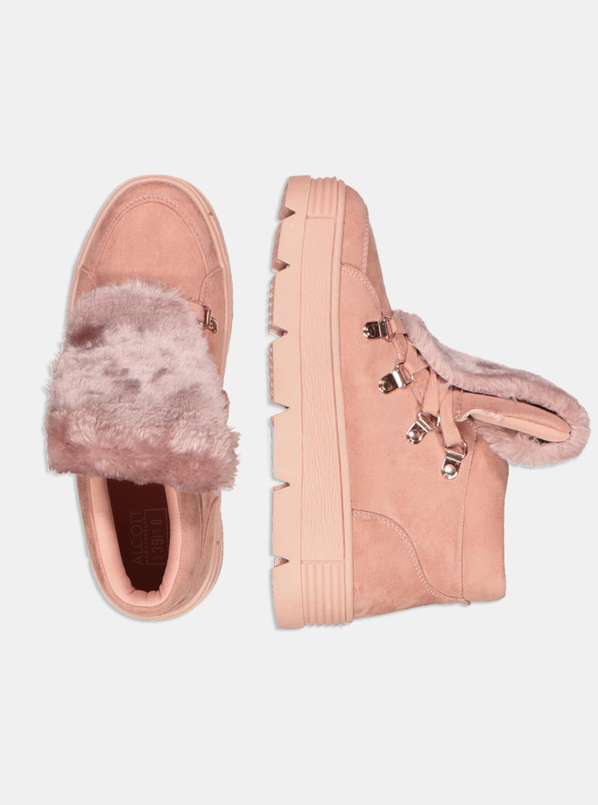 Stivaletto con fur, C051 PINK