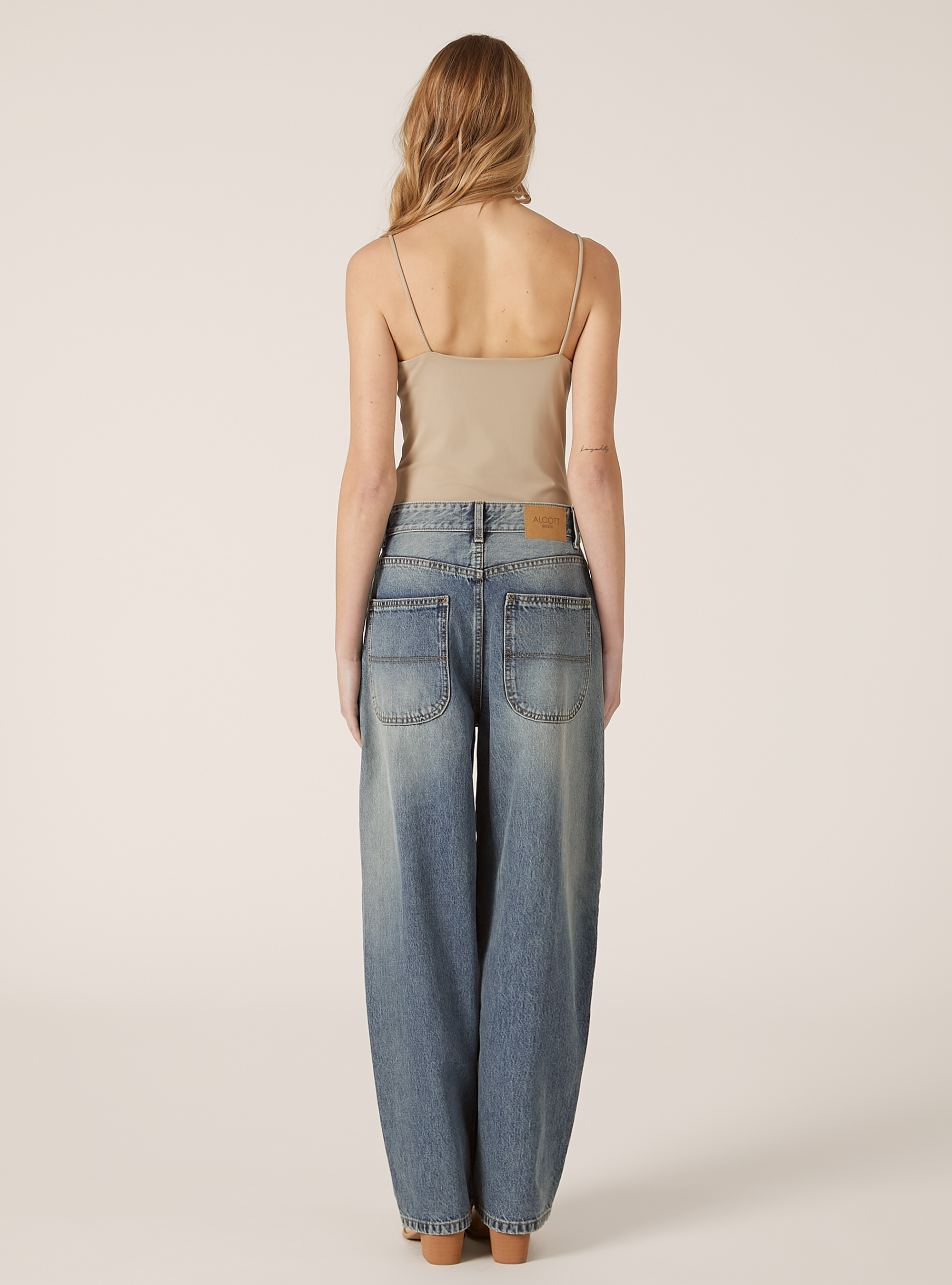 Body de tirantes elástico, BG3 BEIGE LIGHT