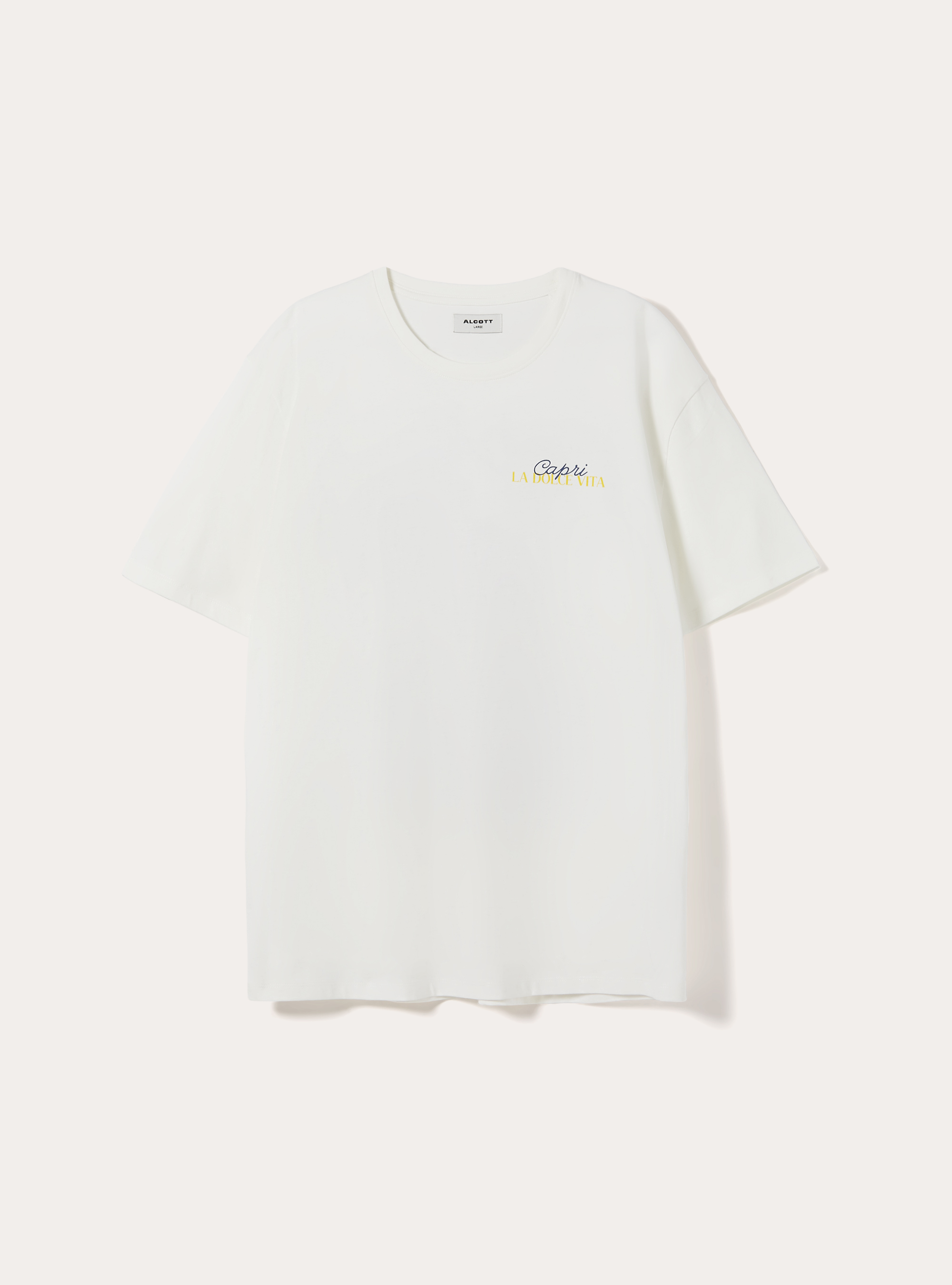 Capri Amore Mio Boxy Fit T-Shirt, WH2 WHITE