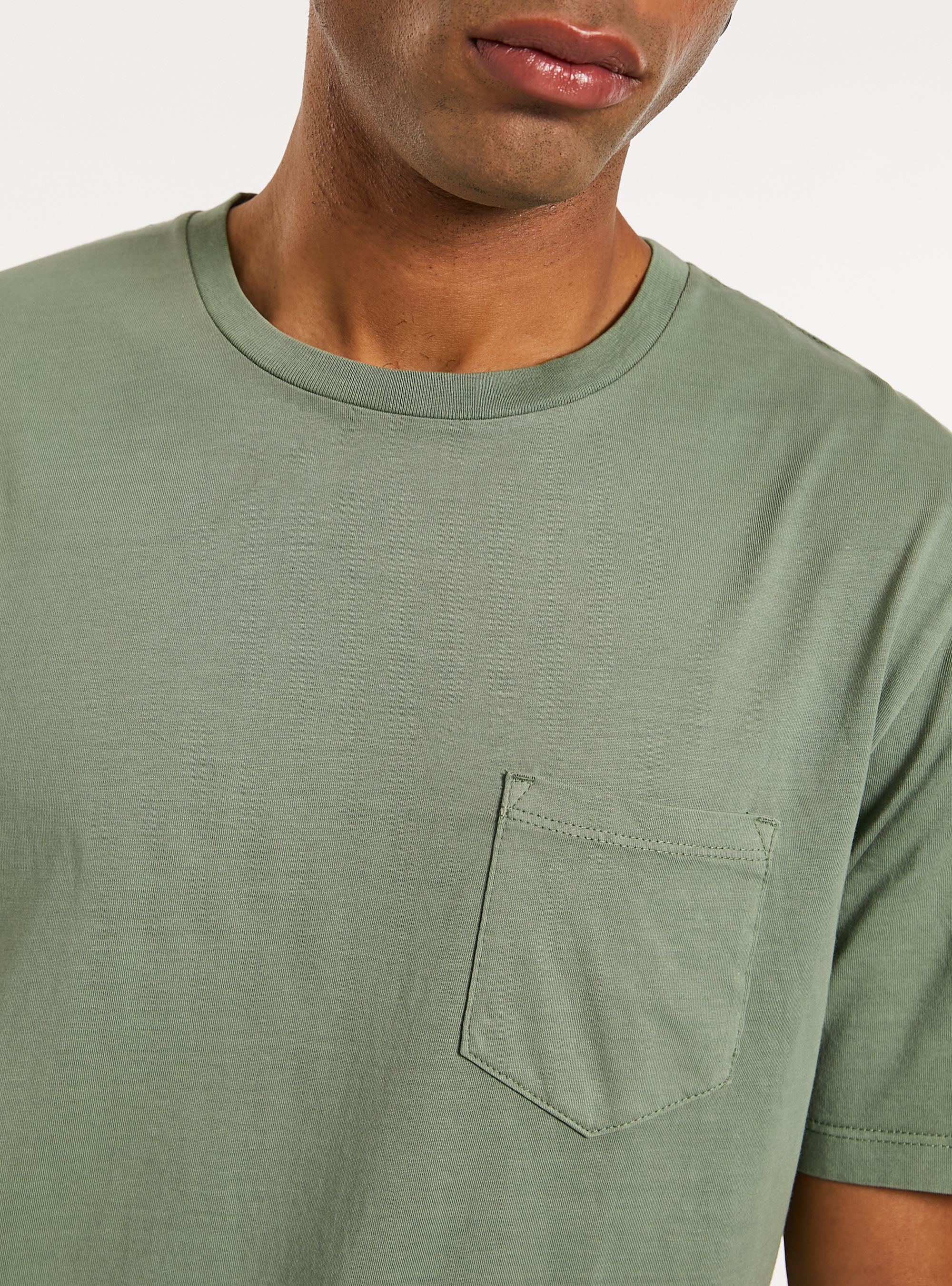 Crew-neck t-shirt with pocket, KY3 KAKY LIGHT