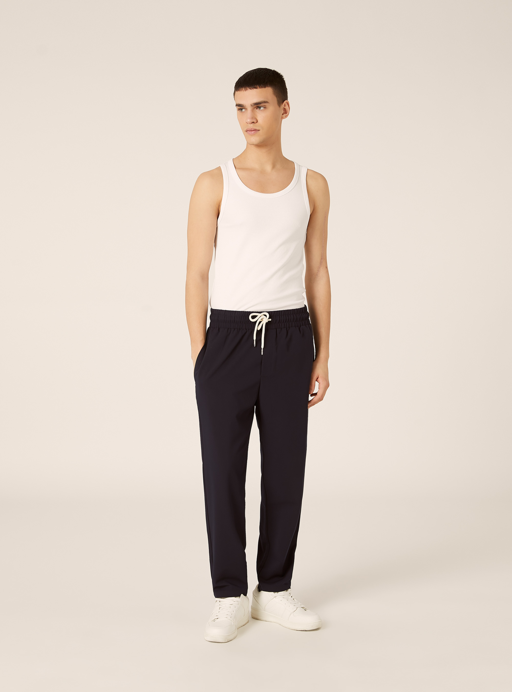Camiseta de Tirantes B&aacute;sica Slim Fit de Canal&eacute;, WH3 WHITE