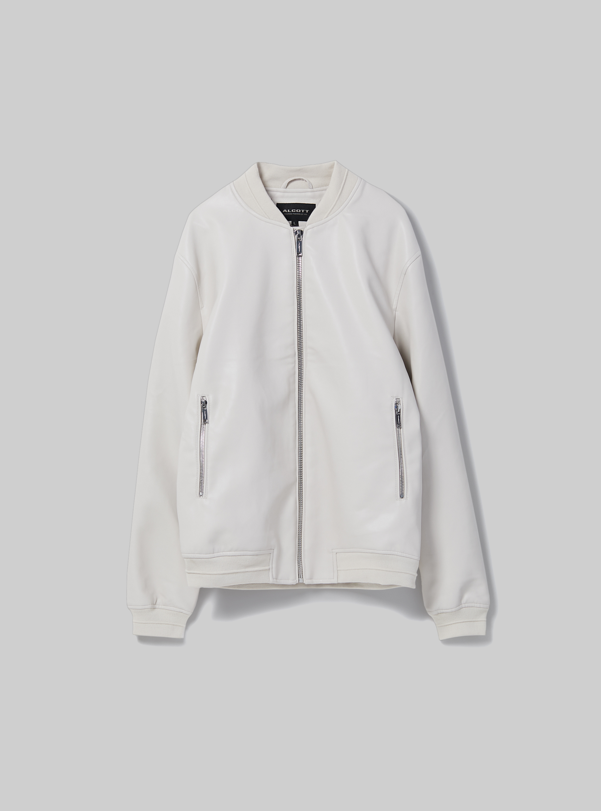 Blouson bombardier effet cuir, WH2 WHITE