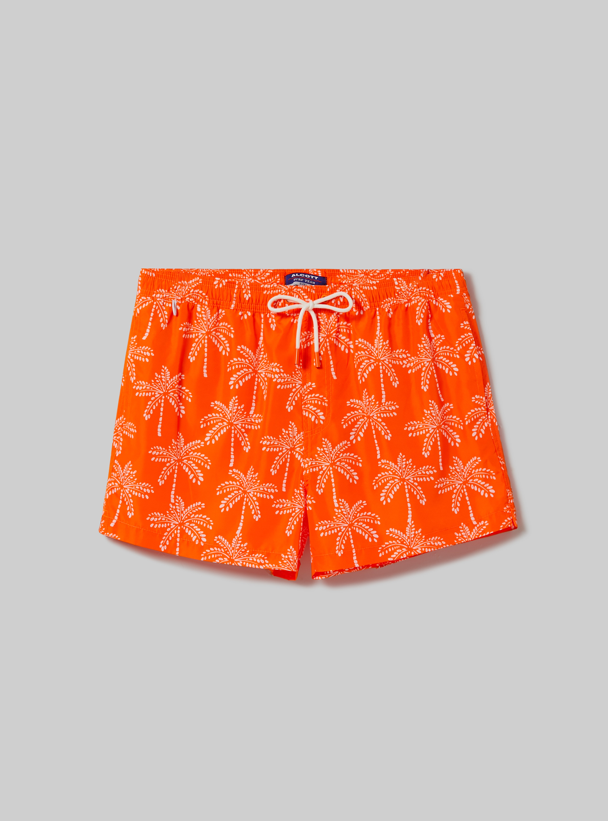 Printed swimming costume, PALM CORAL