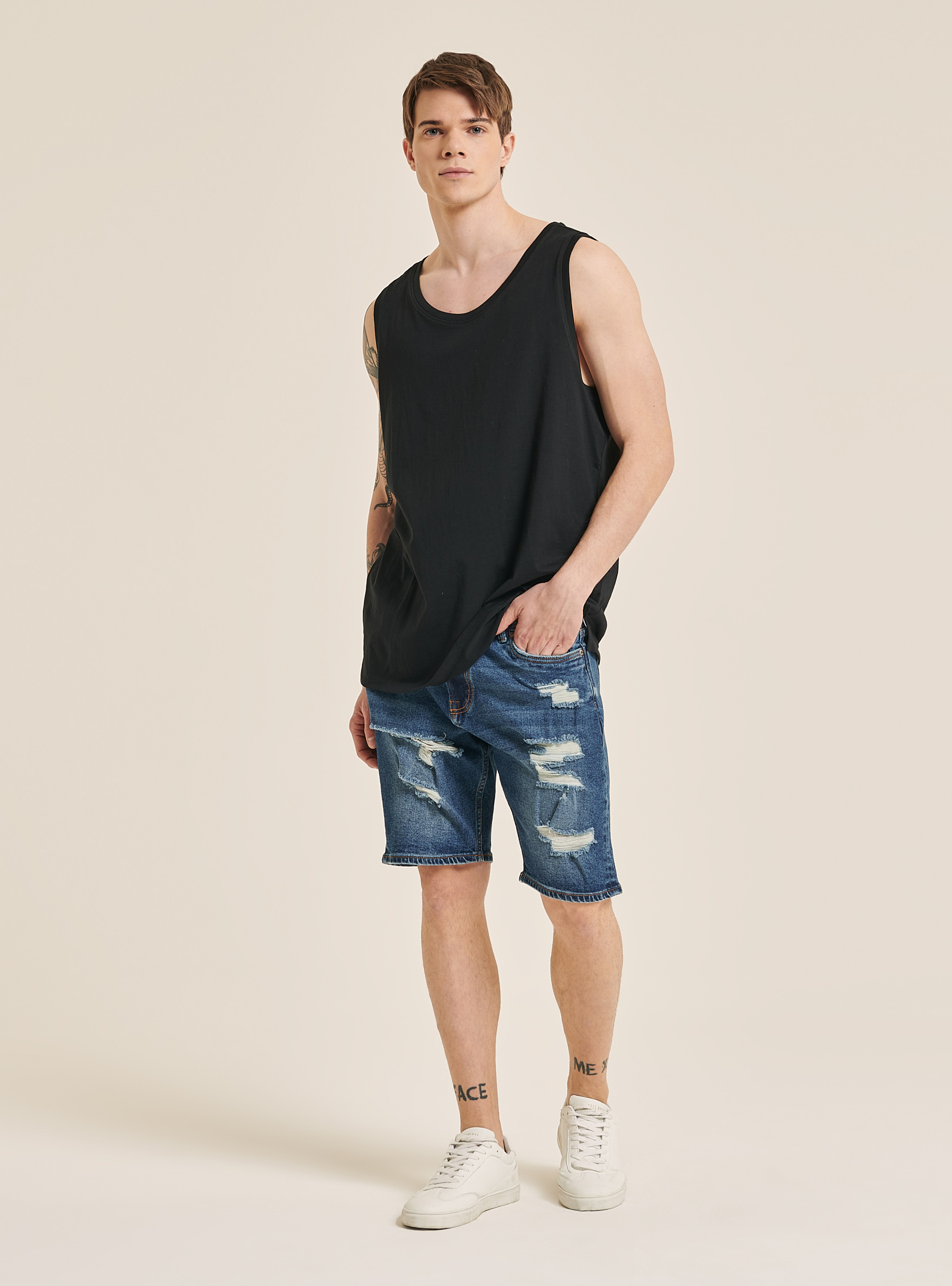 Solid-coloured comfort fit tank top, BK1 BLACK