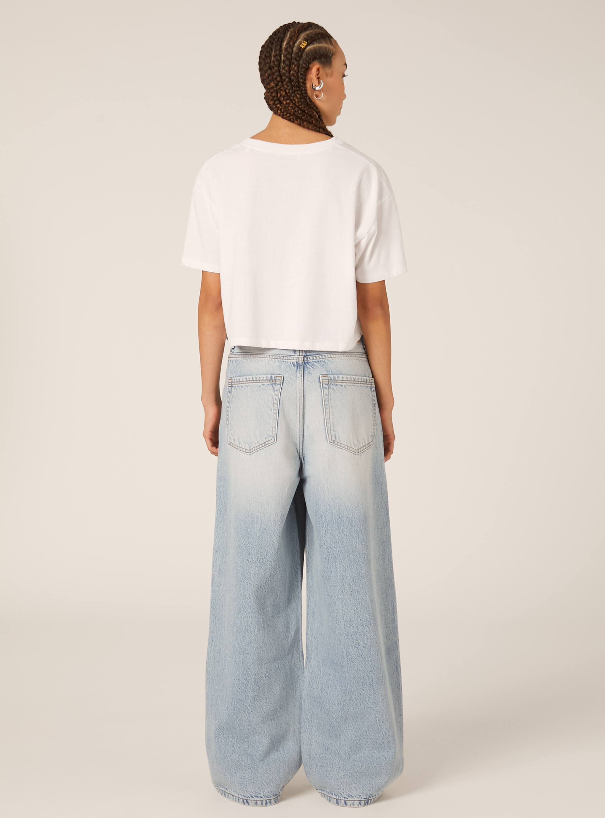 Super baggy fit jeans, D006 AZURE