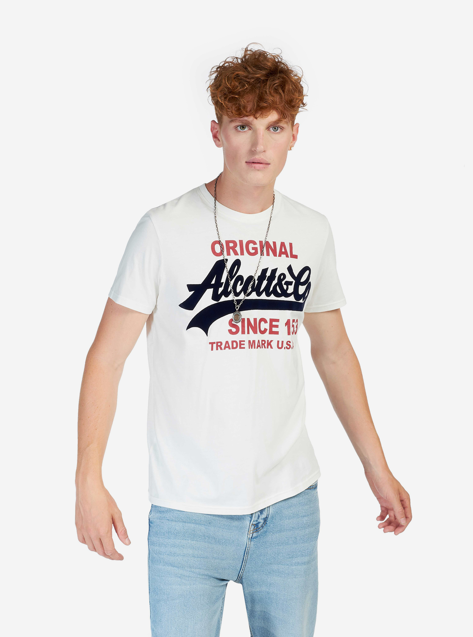 T-shirt avec imprim&eacute;, C0002 OFF-WHITE