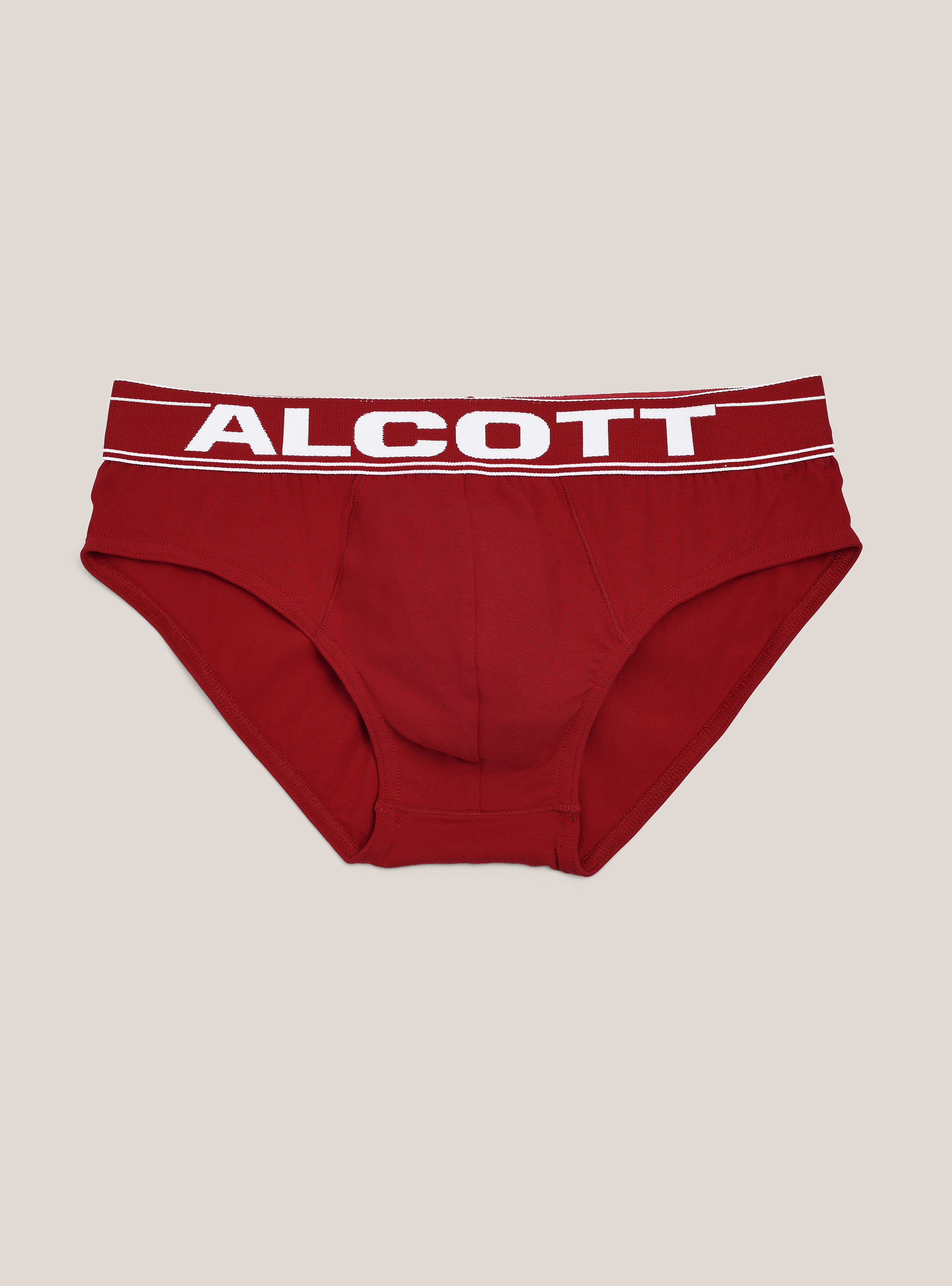 Slip en coton extensible avec logo, RD2 RED MEDIUM