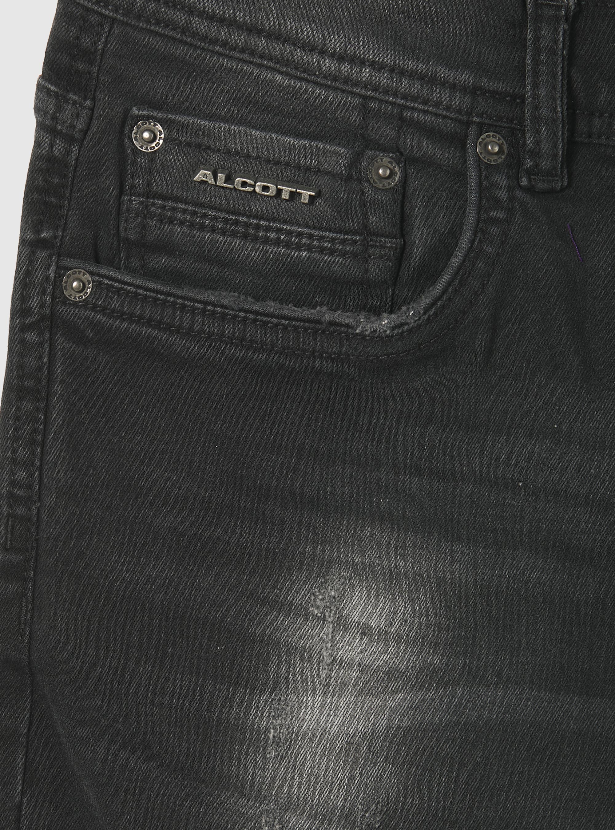 Vaqueros super skinny en denim el&aacute;stico, D00G GREY